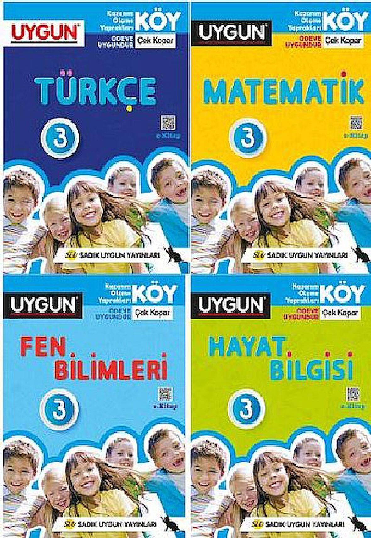 3.Sınıf KÖY Çek Kopar Test SET (4 Kitap)