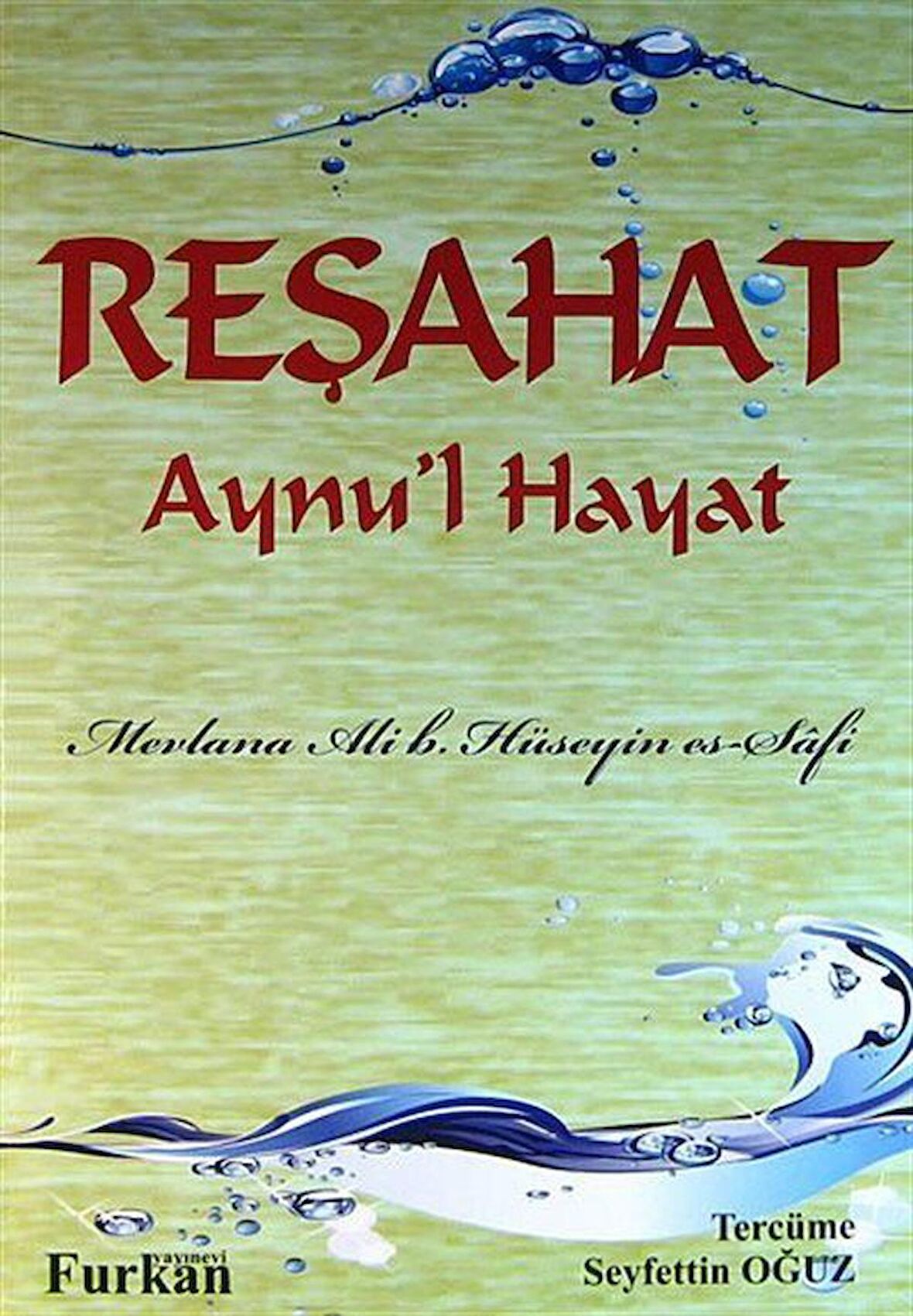 Reşahat Aynu'l Hayat / Mevlana Ali b. Hüseyin es-Safi