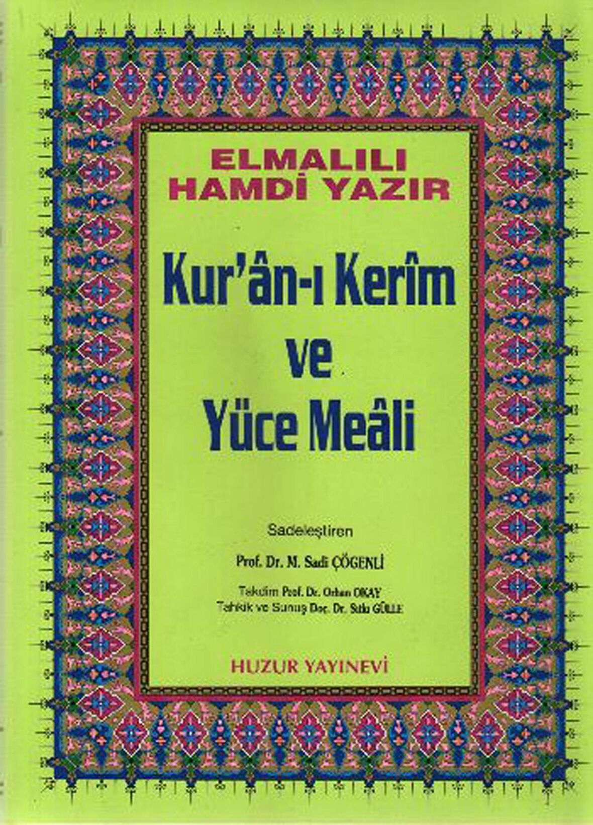 Rahle Boy Kur’an-ı Kerim ve Yüce Meali (Hafız Osman Hattı)