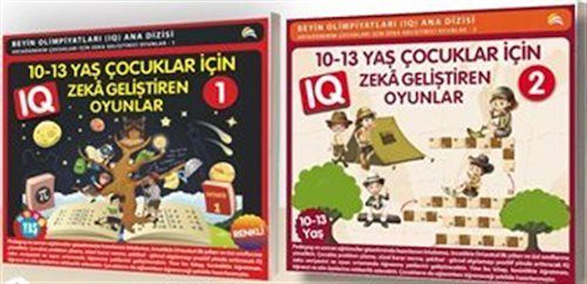 10-13 Yaş Çocuklar için Zeka Geliştiren Oyunlar (2 Kitap)