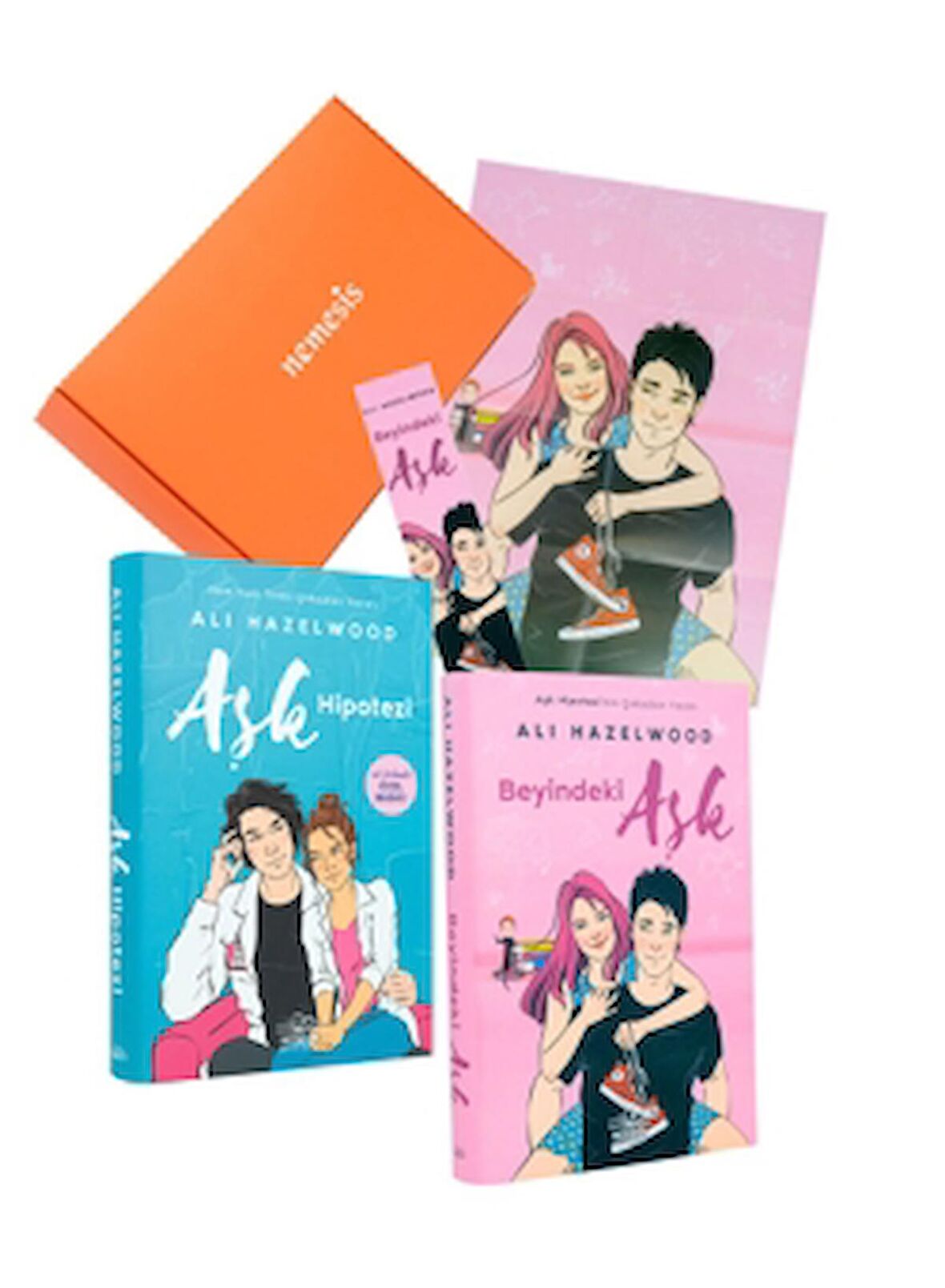 Ali Hazelwood 2 Kitap Set - Beyindeki Aşk - Aşk Hipotezi Özel Baskılı Özel Kutulu