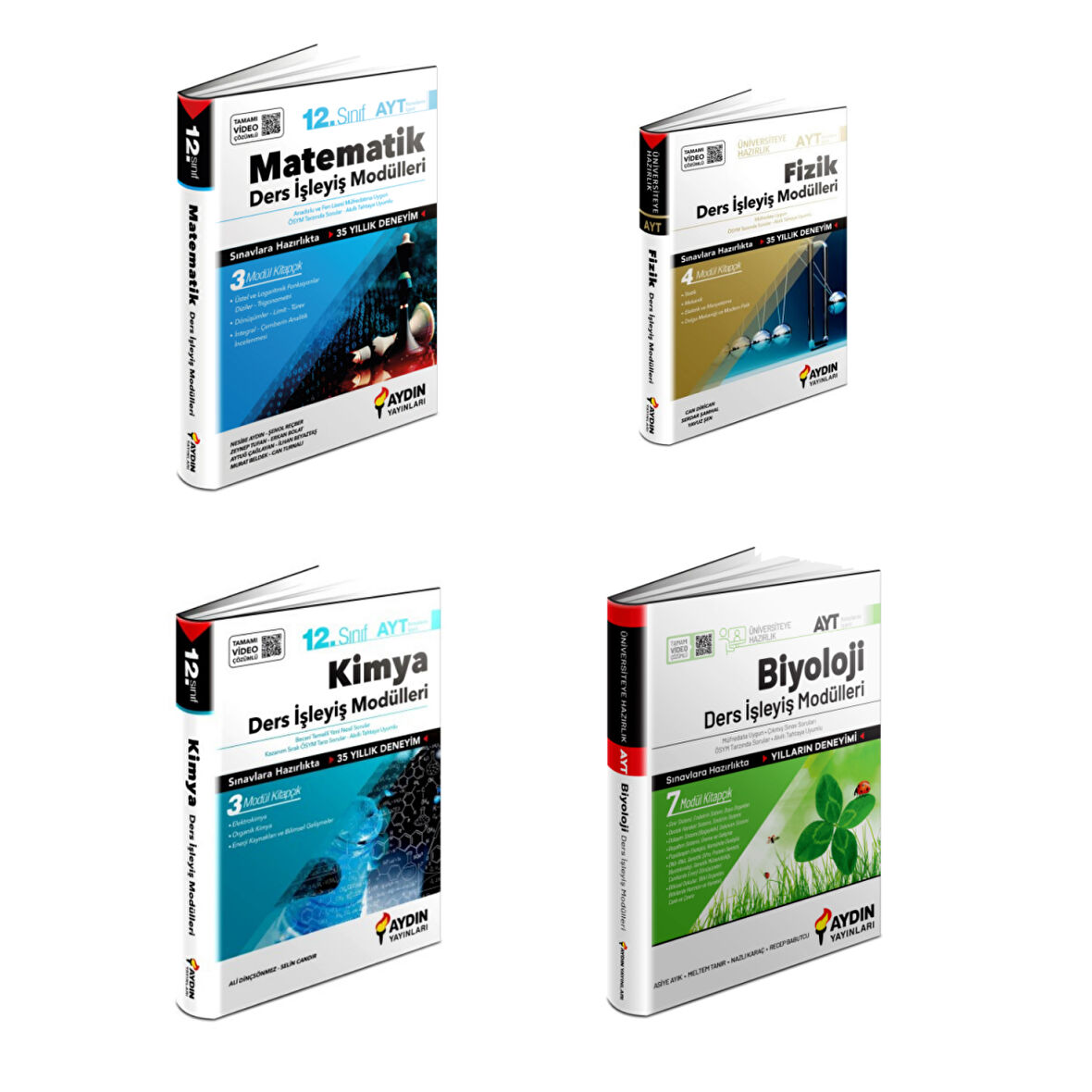 12.Sınıf Matematik & Kimya & AYT Biyoloji & AYT Fizik Ders İşleyiş Modülleri