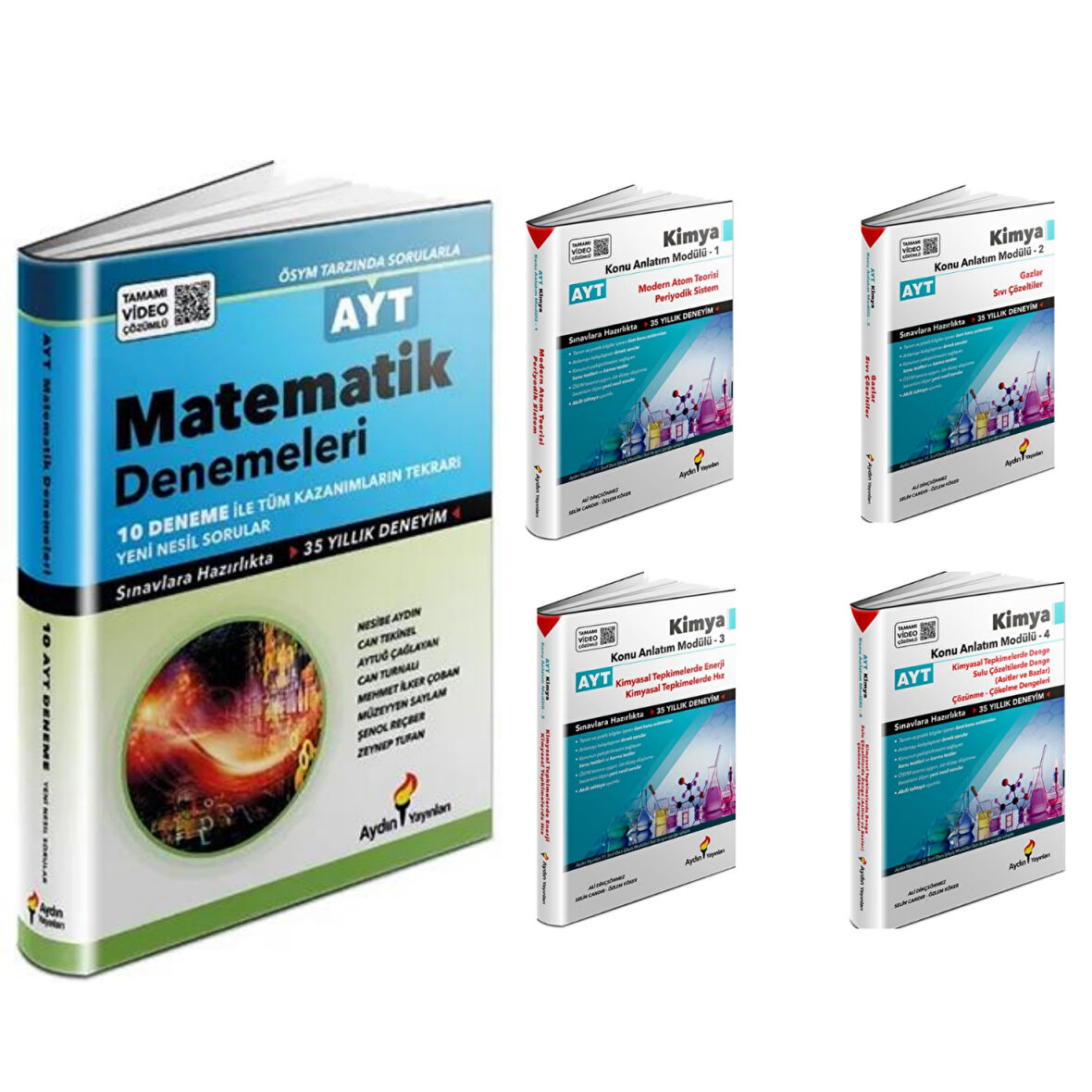 AYT Matematik 10 Deneme & AYT Kimya (1,2,3,4) Modülleri