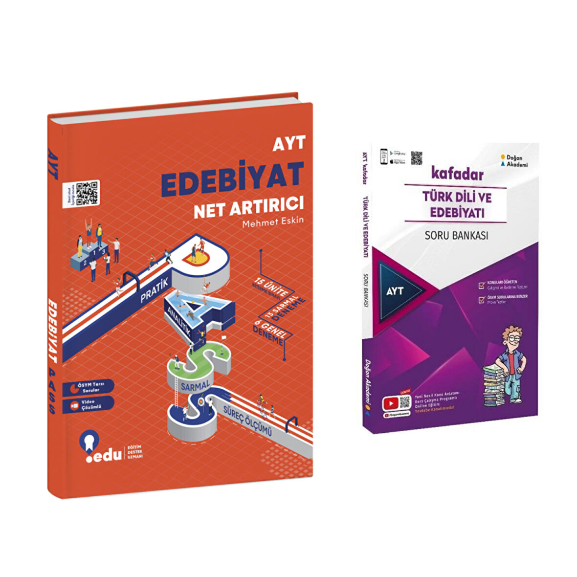 Edu Yayınları Ayt Edebiyat Net Artırıcı & Doğan Akademi Kafadar Türk Dili Ve Edebiyatı Soru Ban.