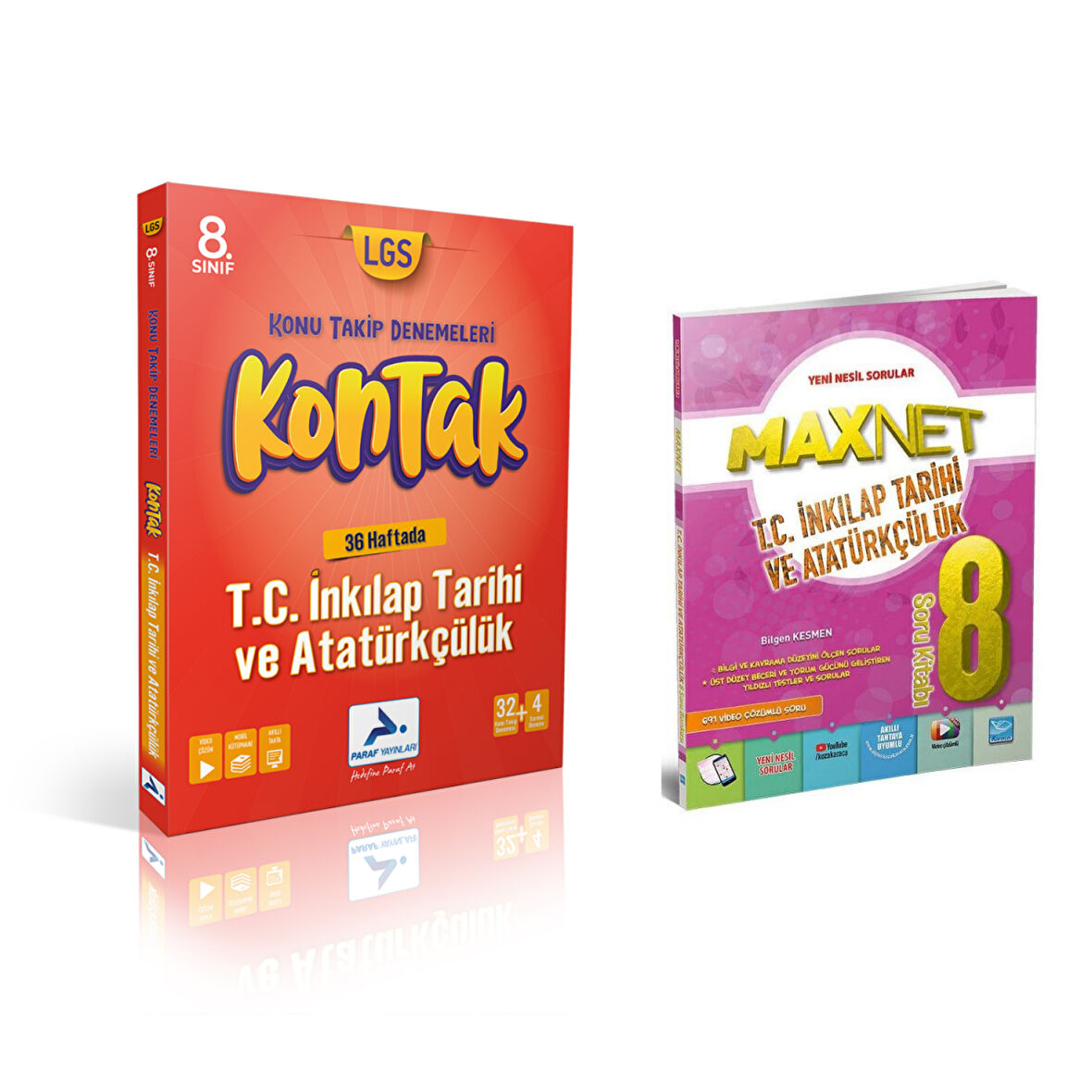 Paraf Yayınları 8.sınıf Kontak İnkılap Deneme &  8.sınıf İnkılap Soru Kitabı