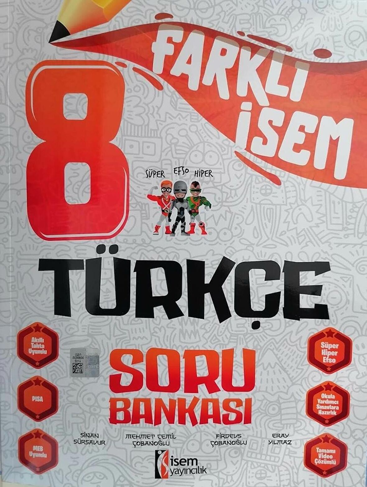 İsem Farklı İsem 8.Sınıf LGS Yeni Türkçe Soru Bankası  