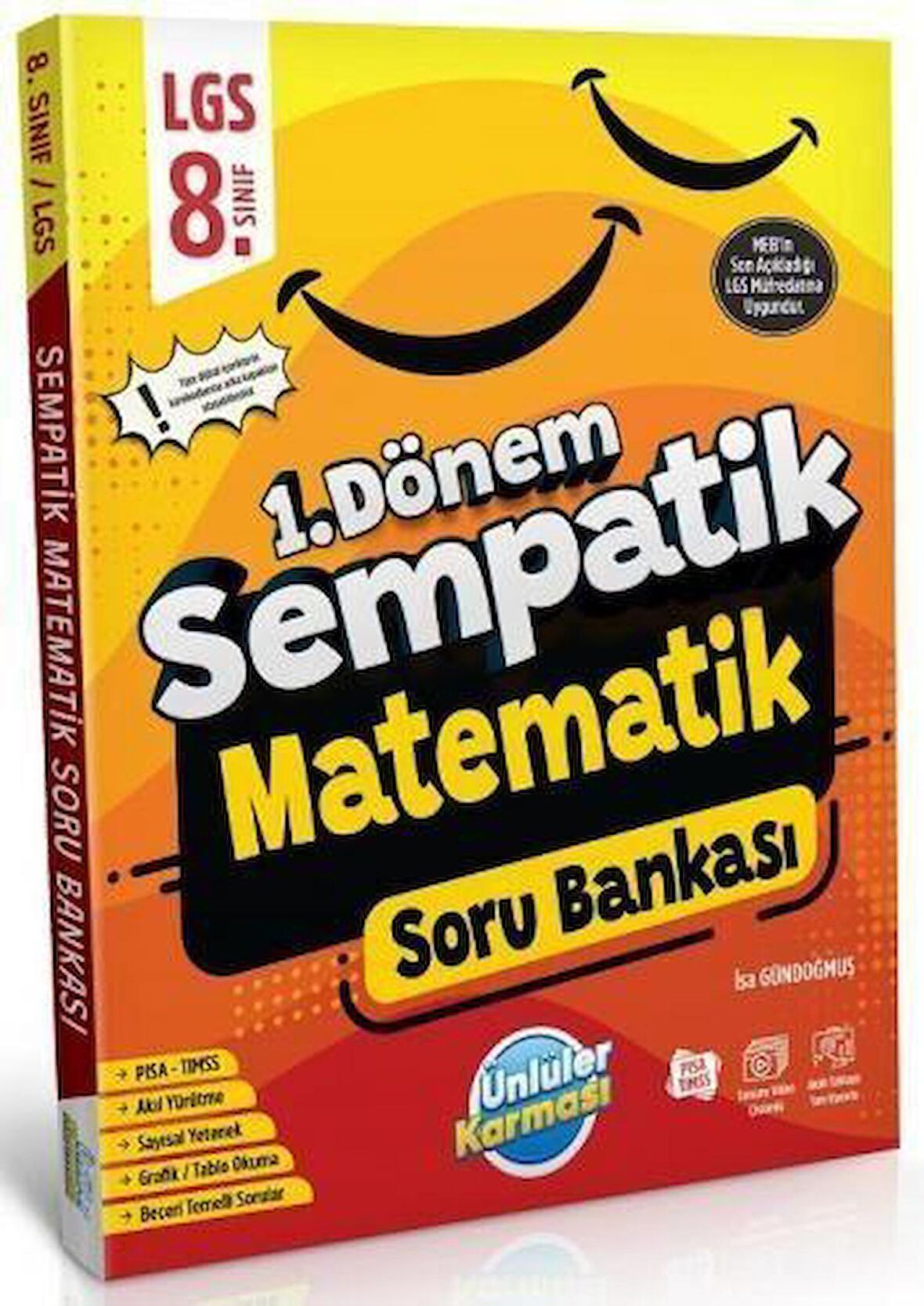 8. Sınıf LGS Matematik 1. Dönem Sempatik Soru Bankası Ünlüler Karması