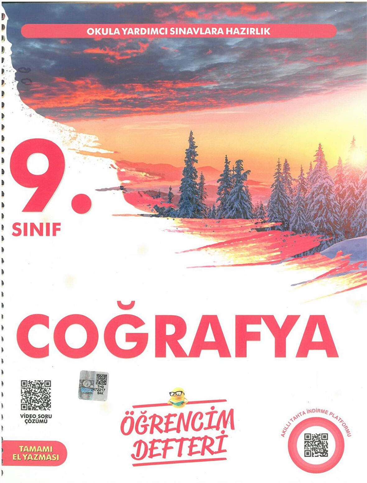 9.Sınıf Coğrafya Öğrencim Defteri Murat Yayınları