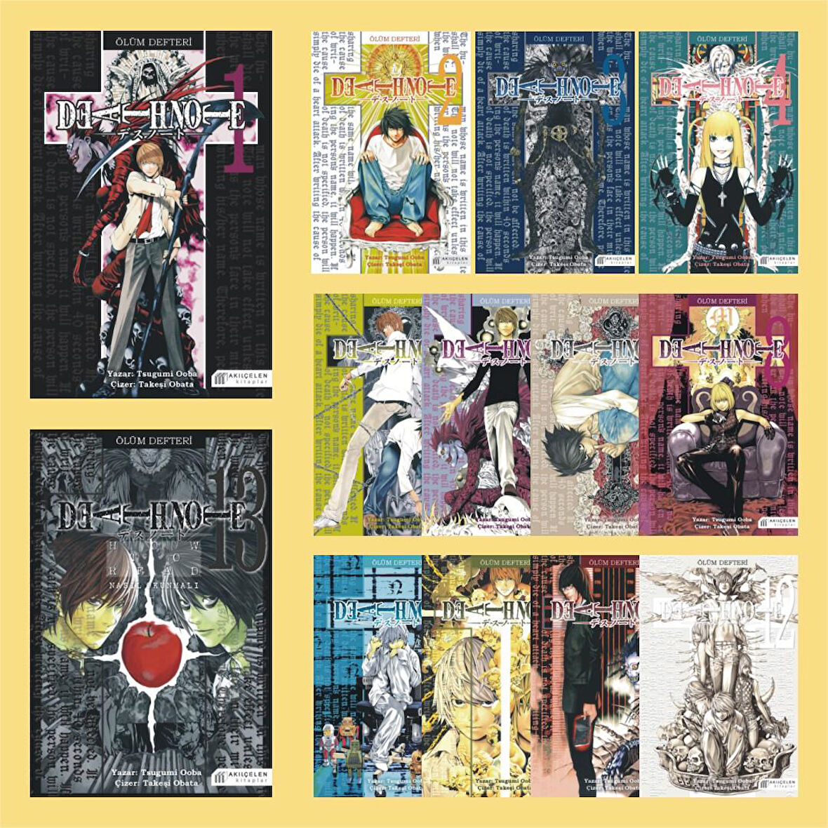 Death Note - Ölüm Defteri 13 Manga Set - Tsugumi Ooba
