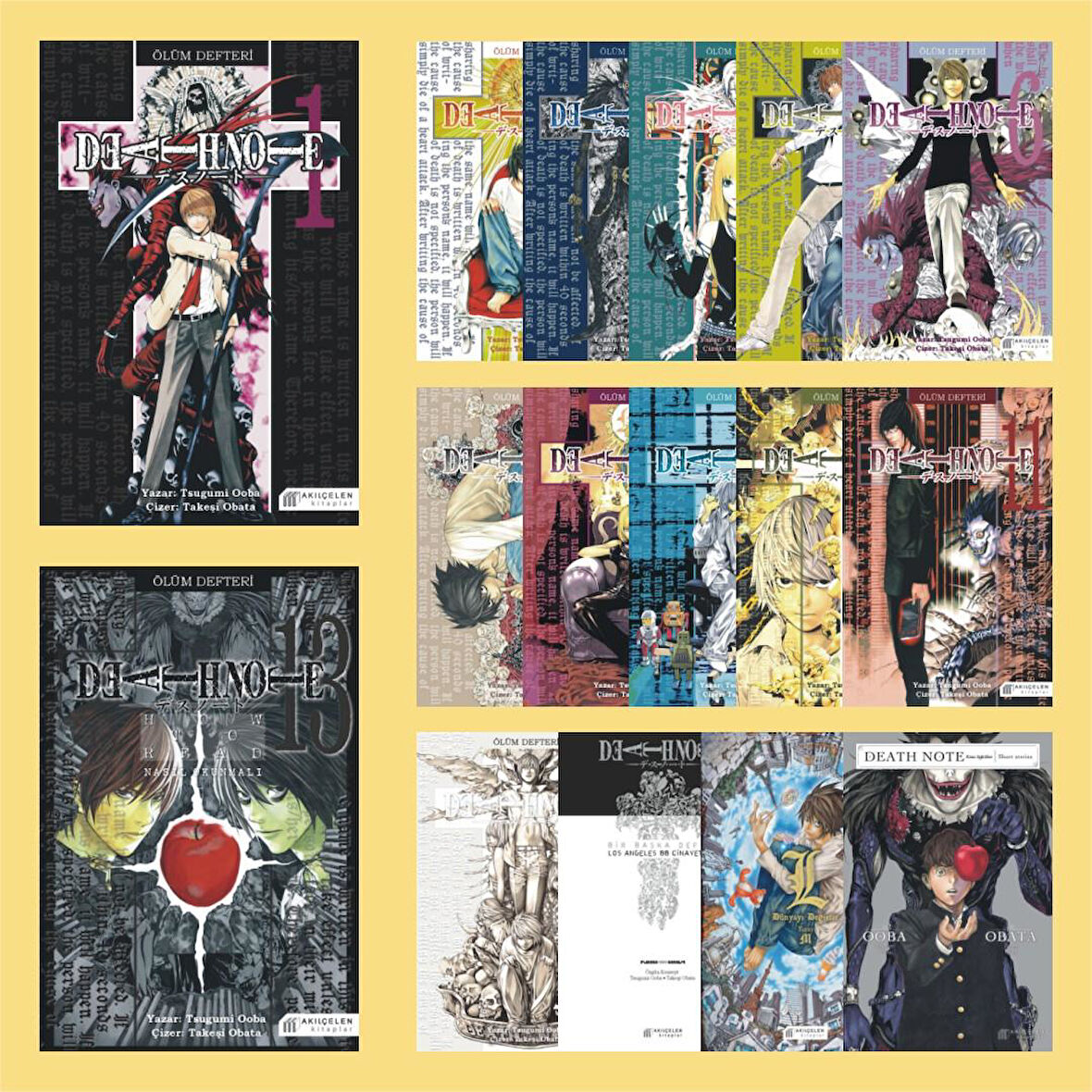 Death Note - Ölüm Defteri Tam Set - Tsugumi Ooba