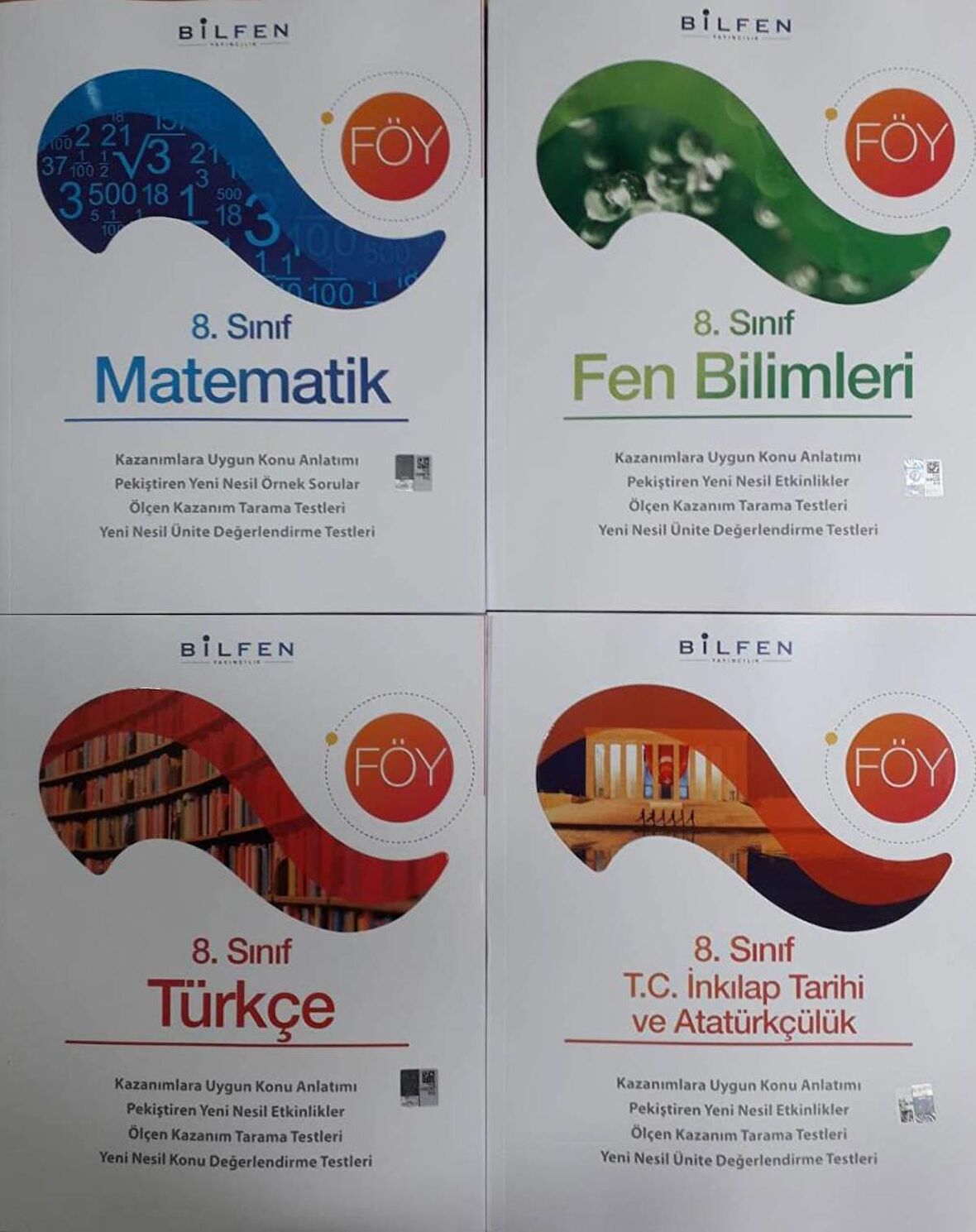 Bilfen 8.Sınıf LGS FÖY 4'lü Konu Anlatımlı Set