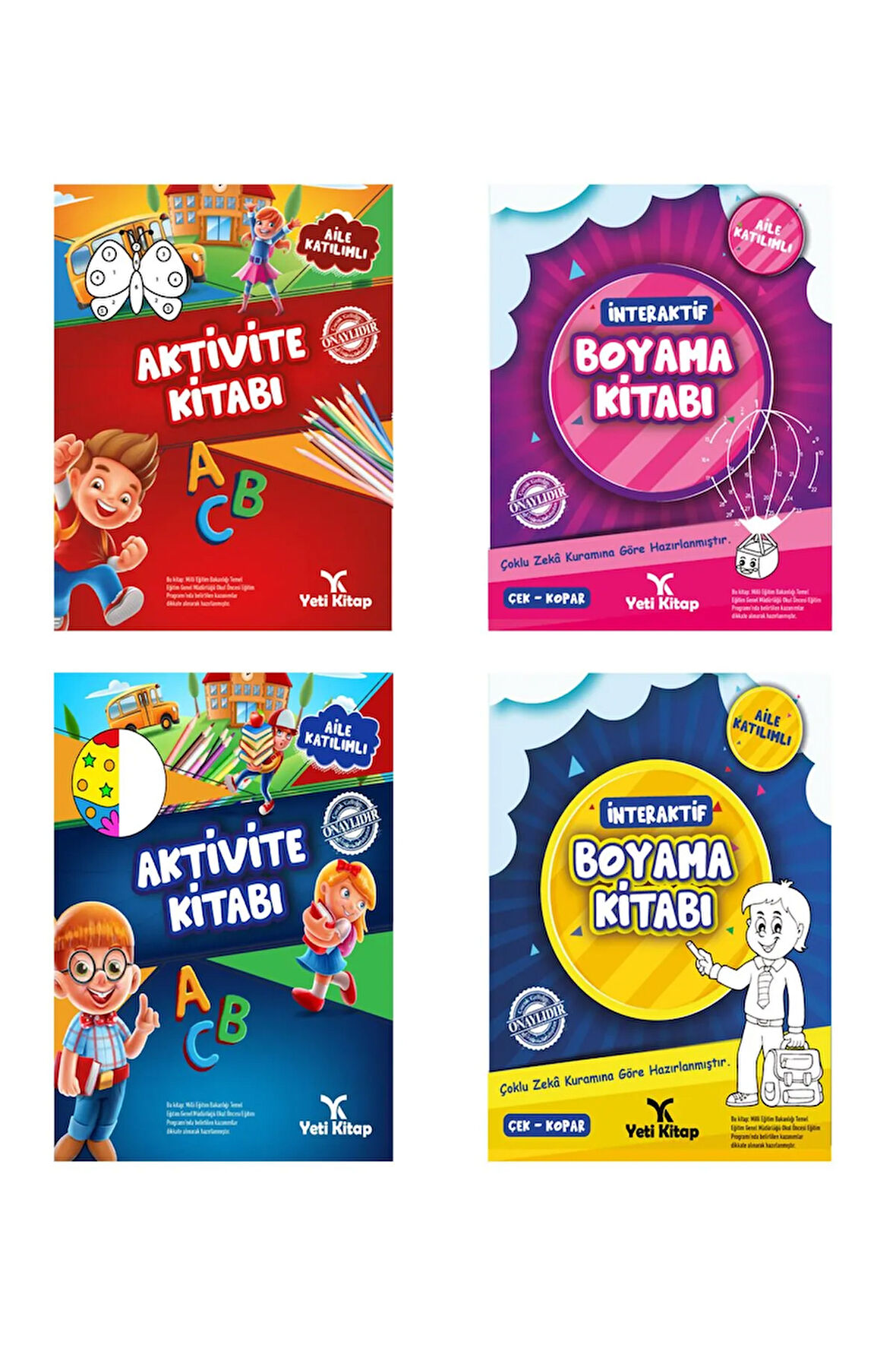 Okul Öncesi 4-6 Yaş Aktivite Setim (4 Kitap)