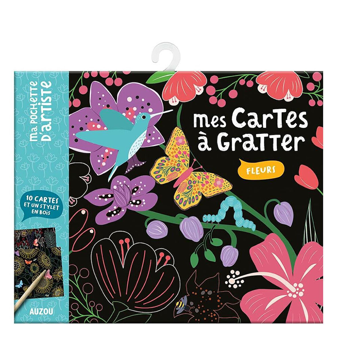 Küçük Sanatçının Etkinlik Seti - Çiçekler Kazıma Kartları