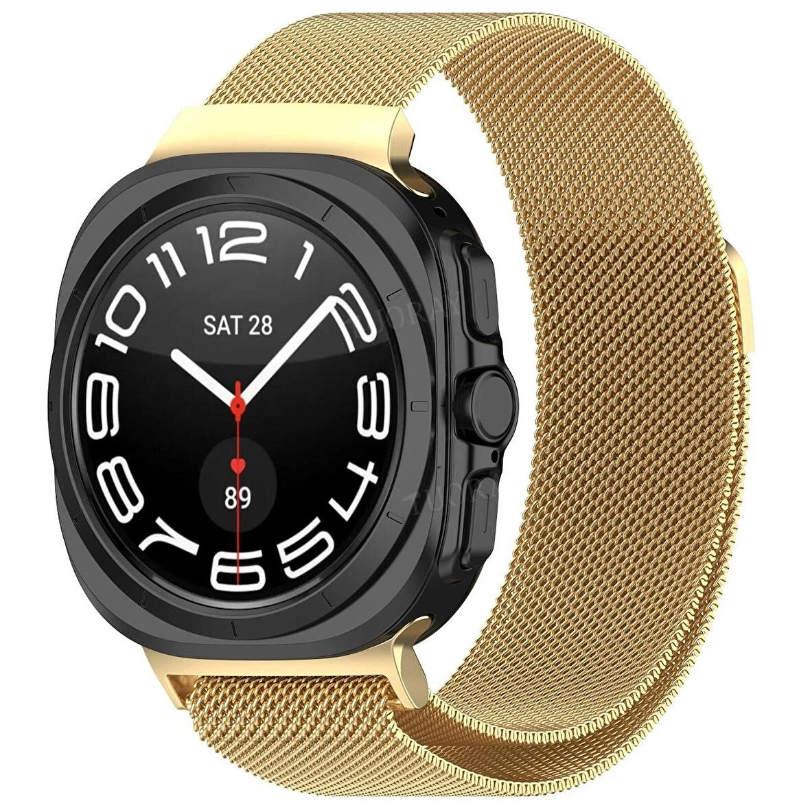 Galaxy Watch 8 / Watch 8 Classic (40 mm / 44 mm / 46 mm) Uyumlu Manyetik Milanese Mesh Hasır Paslanmaz Çelik Kordon – Unisex