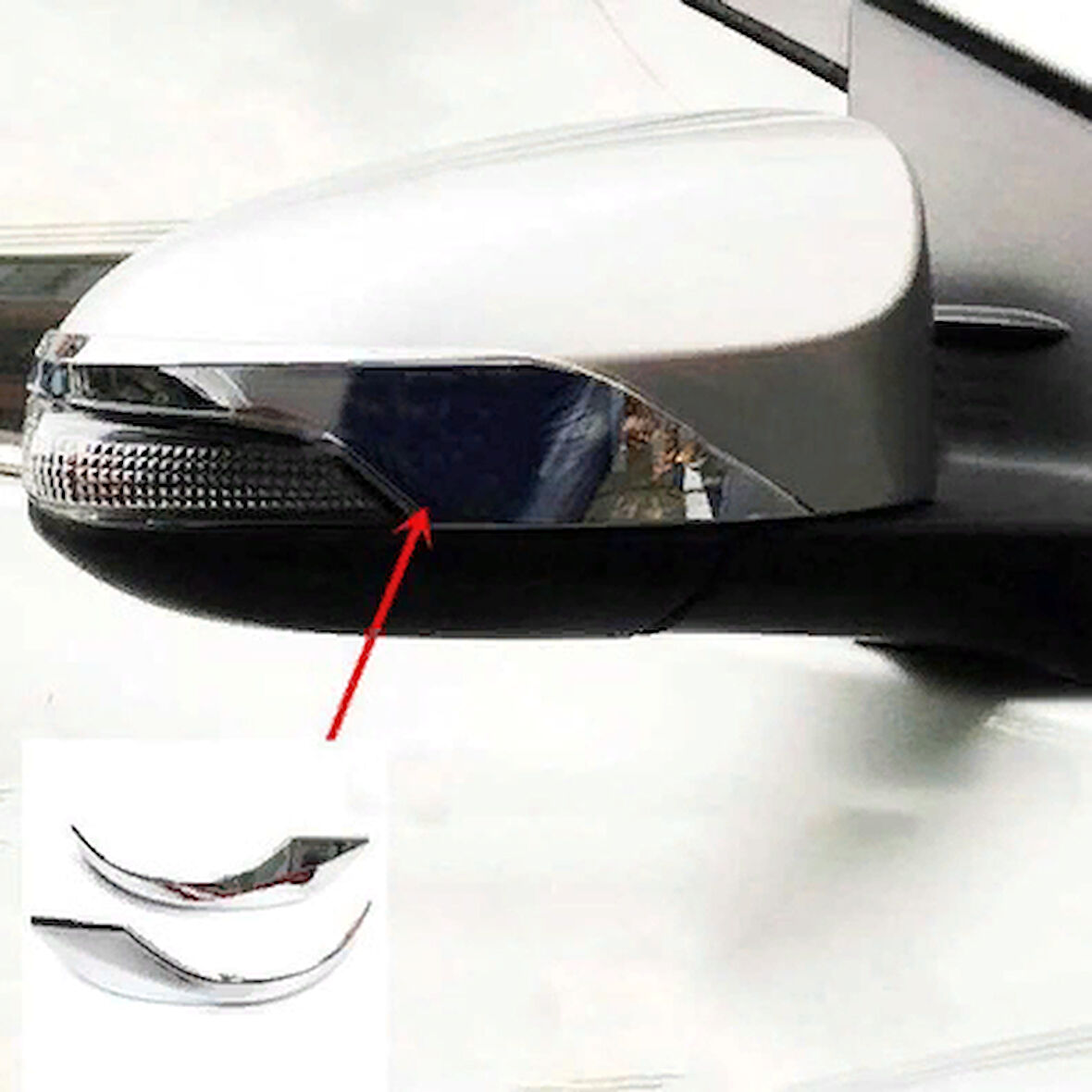 Toyota C-HR 2016-2019 Ayna Çıtası Nikelaj