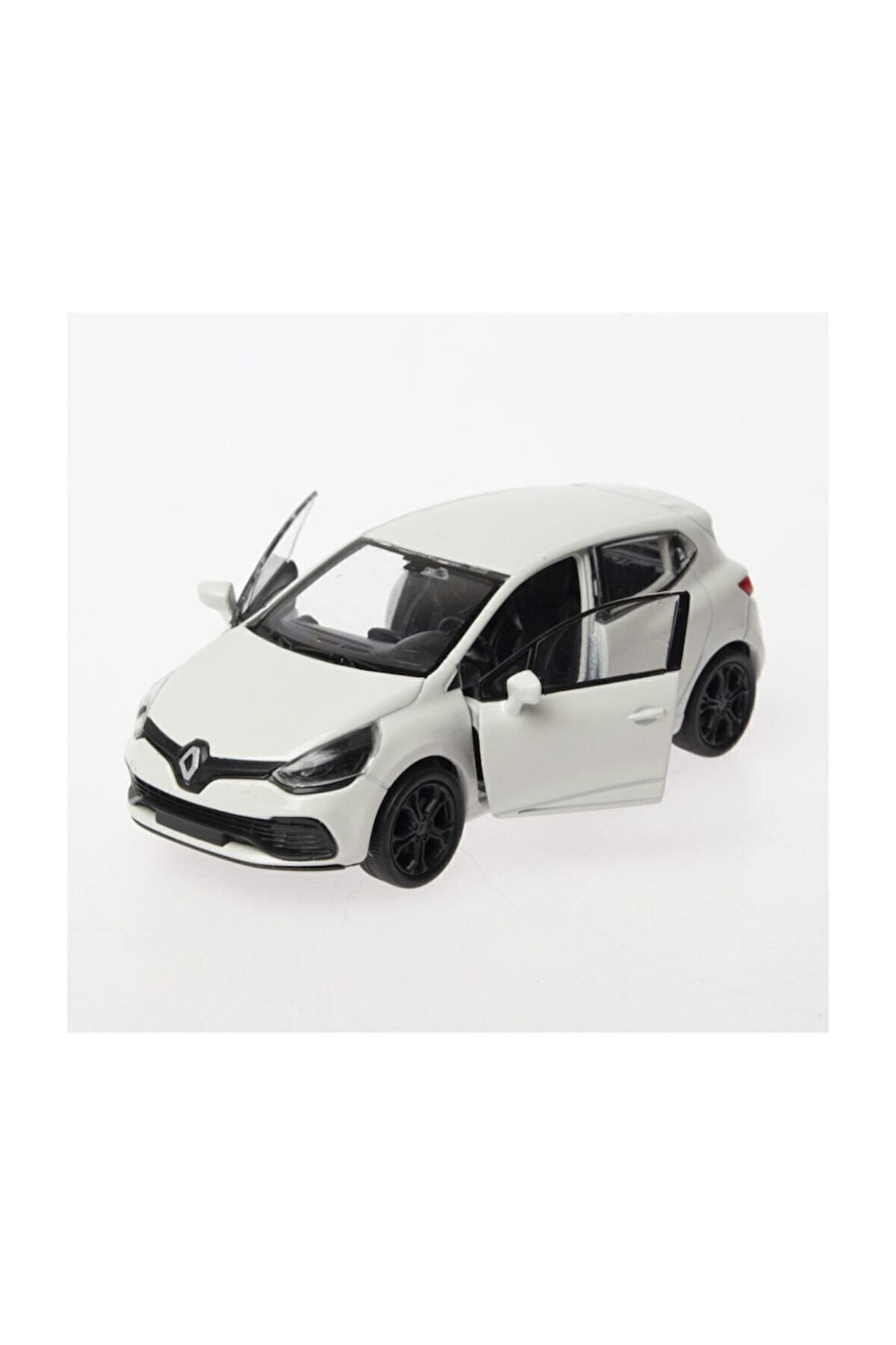 Metal Model Araba Oyuncak 1:36 Ölçek Diecast Renault Clio Rs -Beyaz