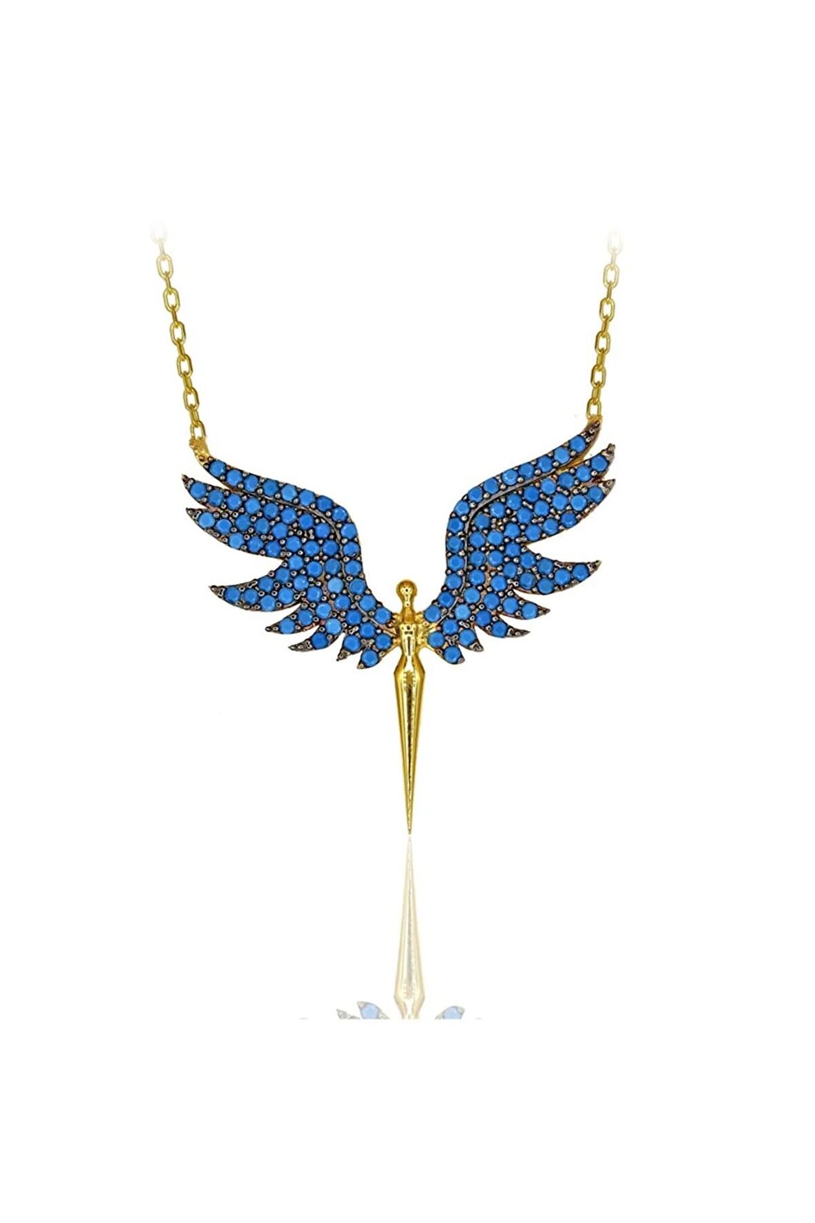 Kadın Altın Mikailin Kılıcı 925 Ayar Gümüş Kolye