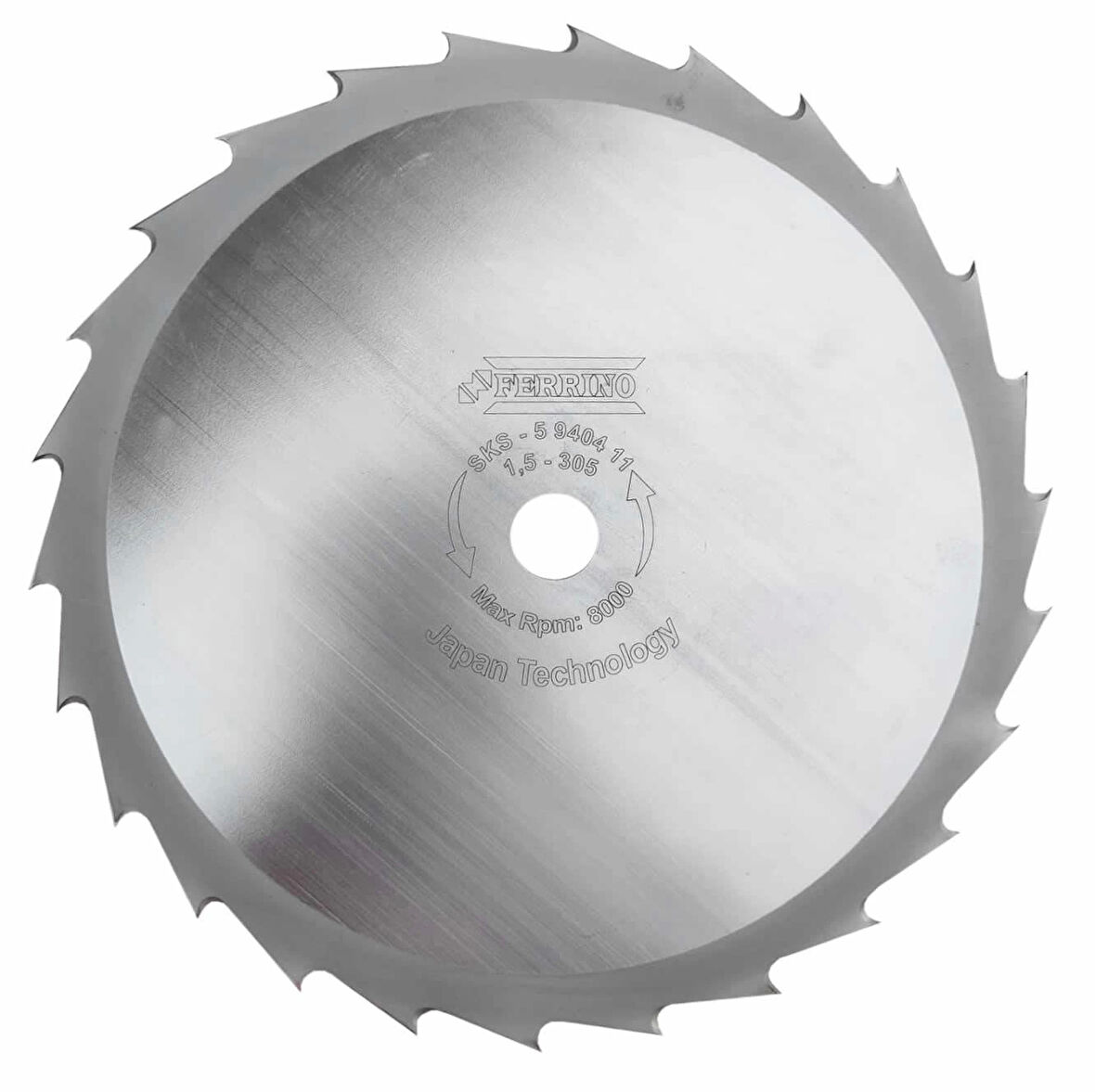 Ferrino Motorlu Tırpan Japon Bıçak Daire Testere 305Mm Deliksiz Gri