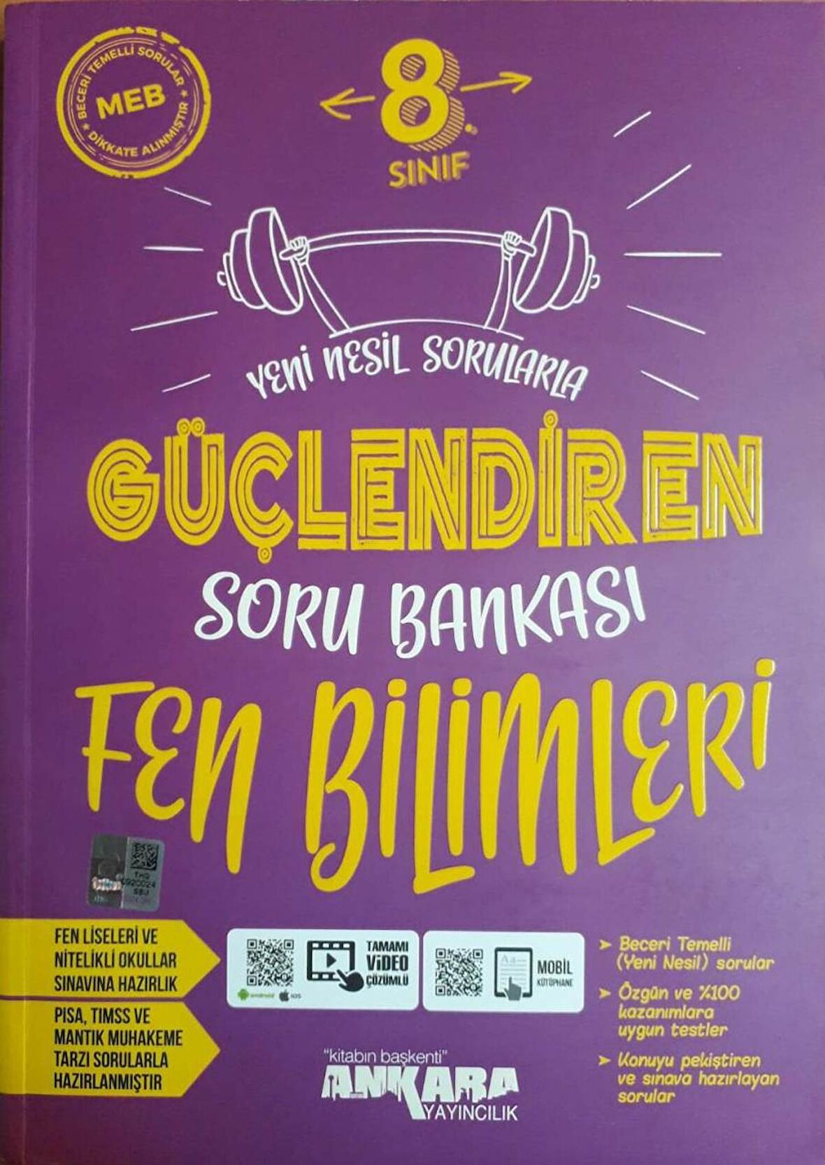 Ankara Yayıncılık 8.Sınıf LGS Güçlendiren Fen Bilimleri Soru Bankası