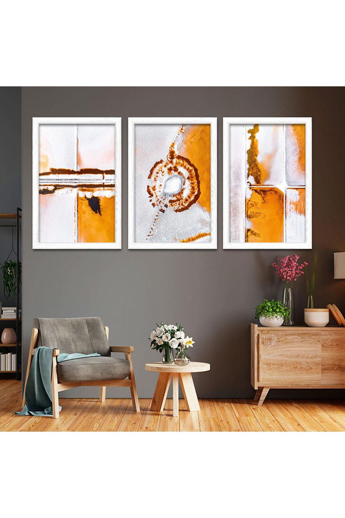 Orta Çağ 100 X 50 Cm Saatli Kanvas Tablo