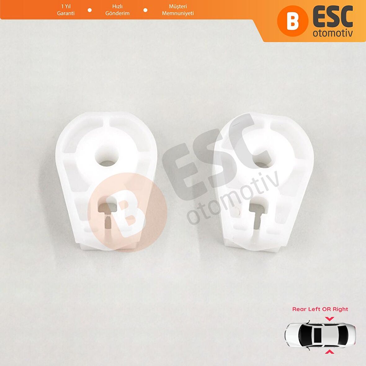 Renault Megane 2 Cabriolet İçin 2 Adet Arka Kapılar Cam Klipsi