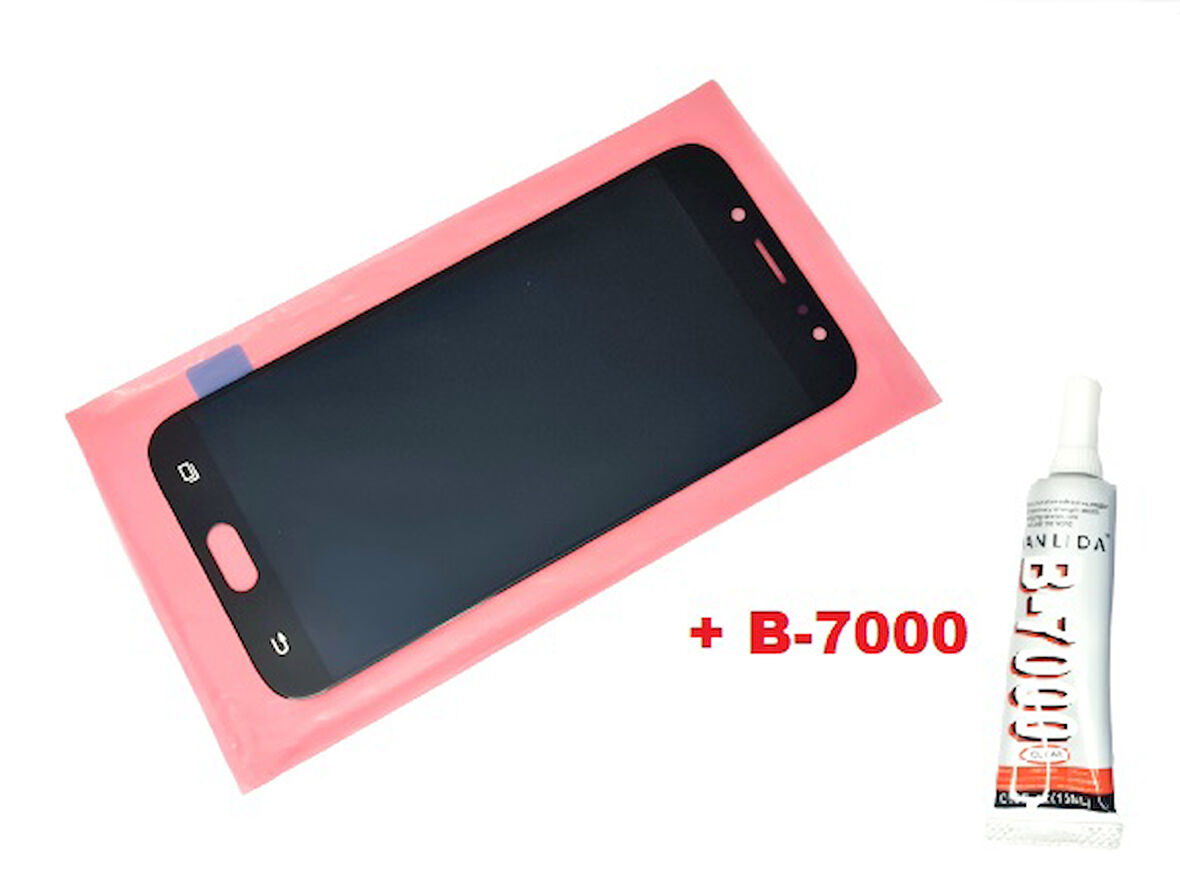 Tkgz Samsung Galaxy J7 Pro 2017 J730 Lcd Ekran Dokunmatik SİYAH (B-7000)
