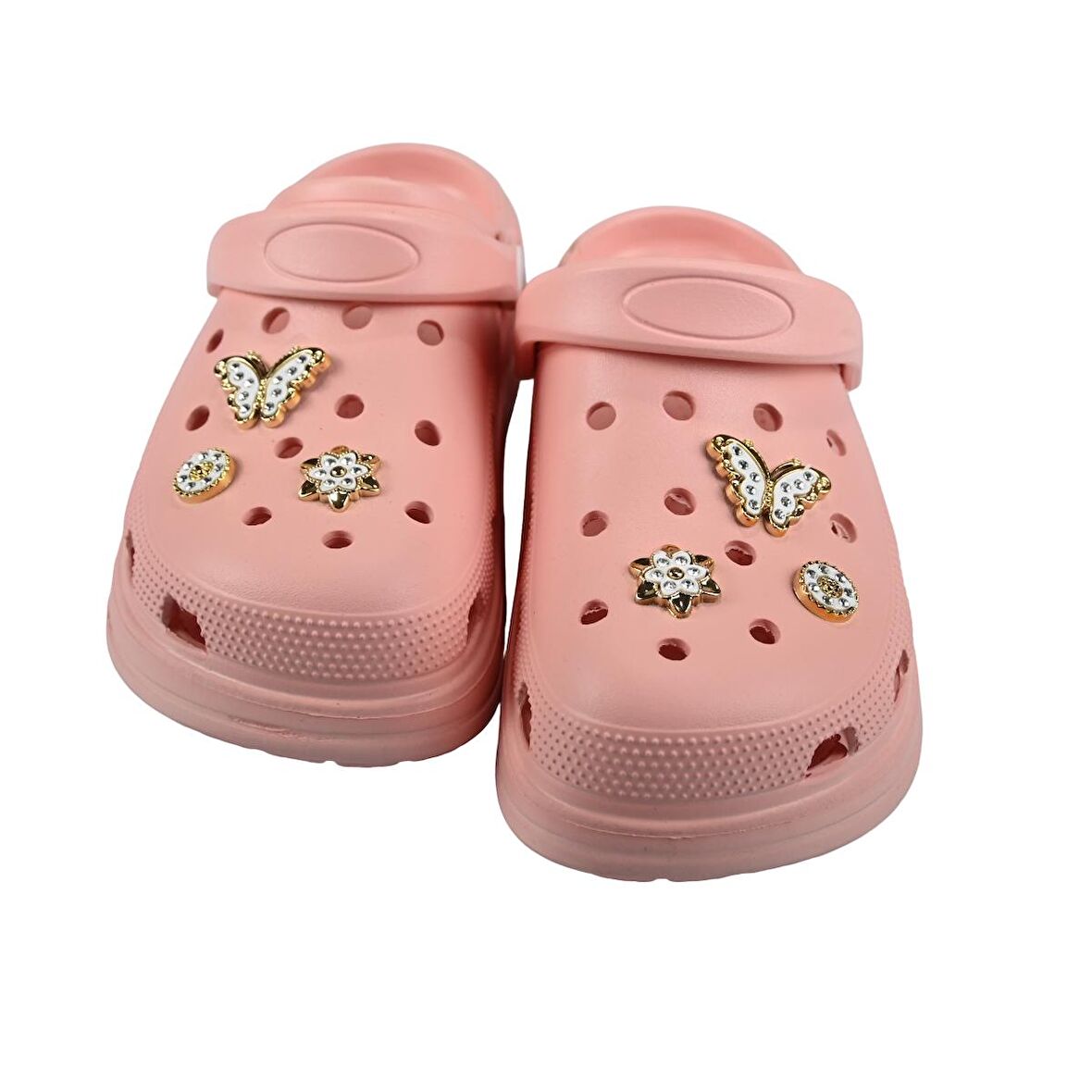 SİA ÇANTA TAŞLI SÜSLÜ KELEBEKLİ HAFİF RAHAT SANDALET CROCS TERLİK