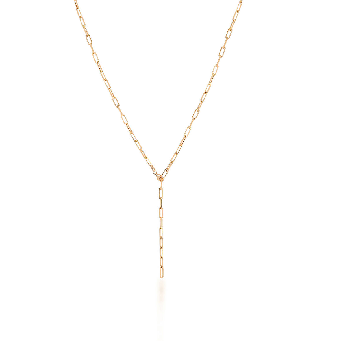 EMILIANO JEWELLERY SİLVER 925 AYAR 65CM DİKDORTGEN GEÇMELİ ZİNCİR