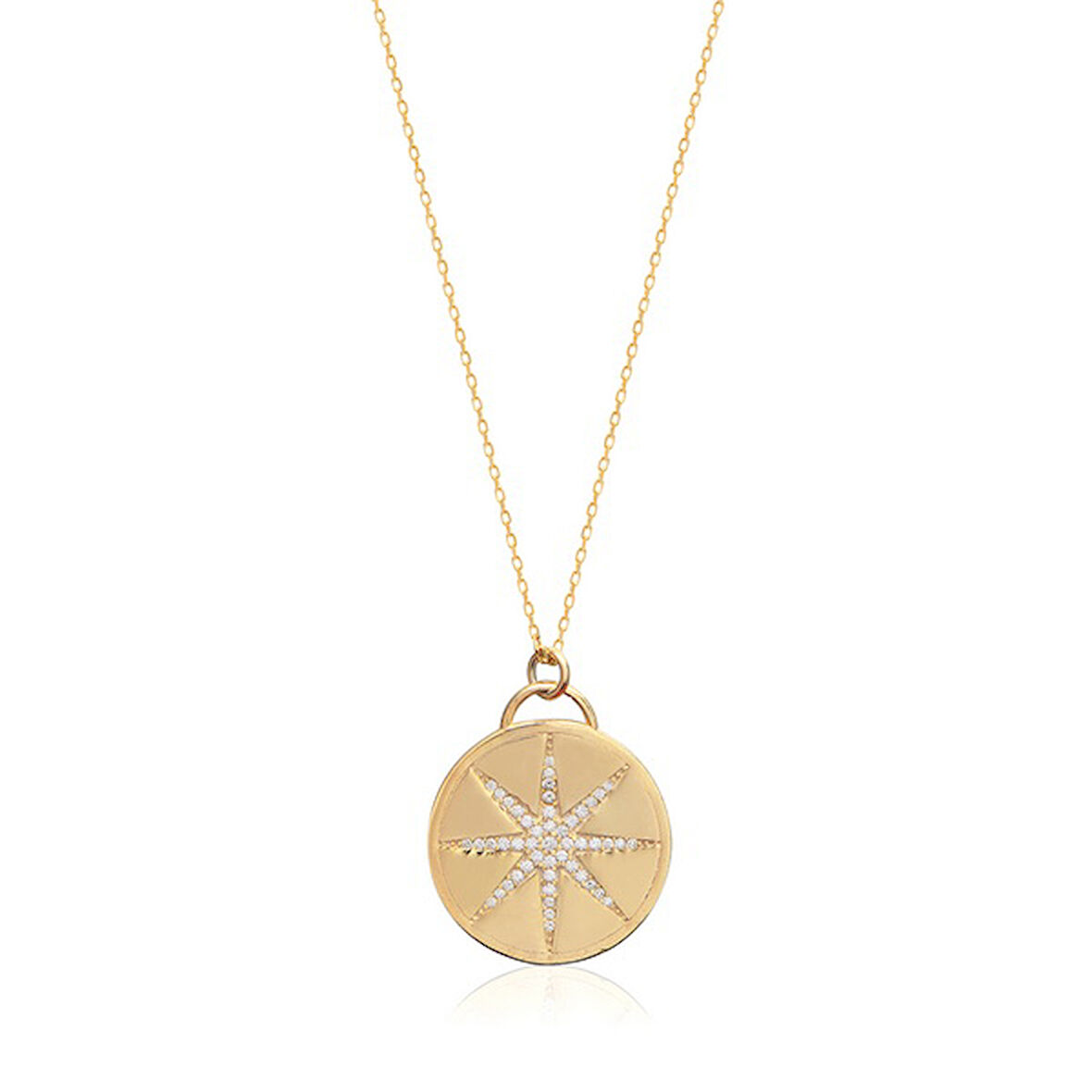 EMILIANO JEWELLERY 925 AYAR GÜMÜŞ KUTUP YILDIZI KOLYE