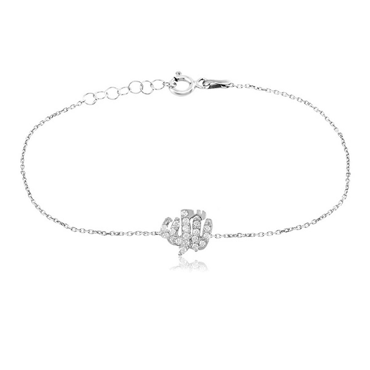 EMILIANO JEWELLERY 925 AYAR ZİRKON TAŞLI YUVARLAK  BİLEKLİK