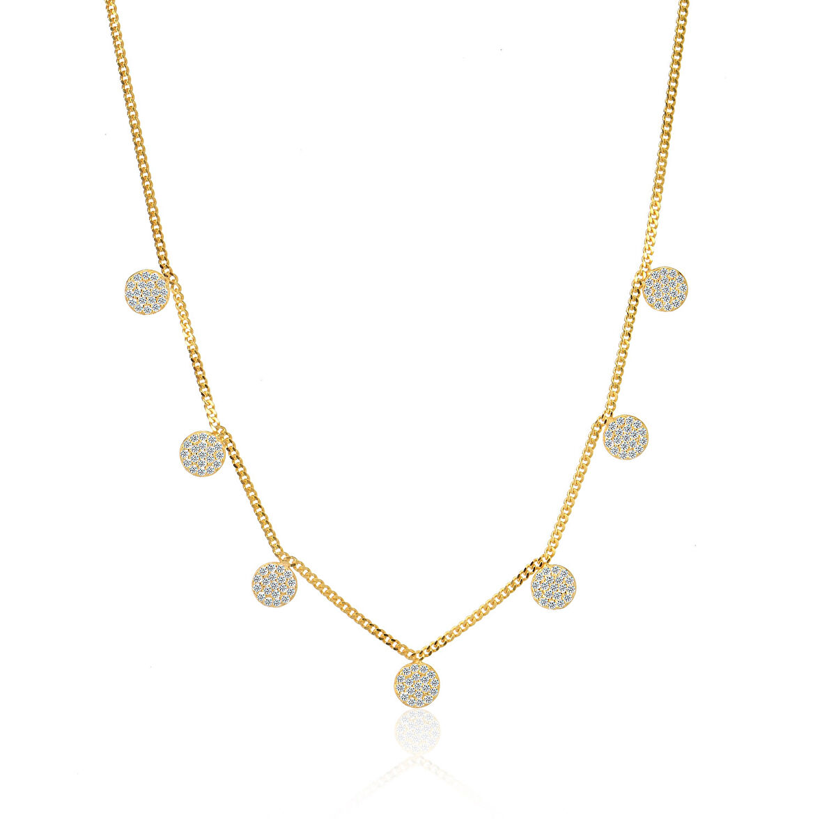 EMILIANO JEWELLERY 925 AYAR GÜMÜŞ TAŞLI  KOLYE