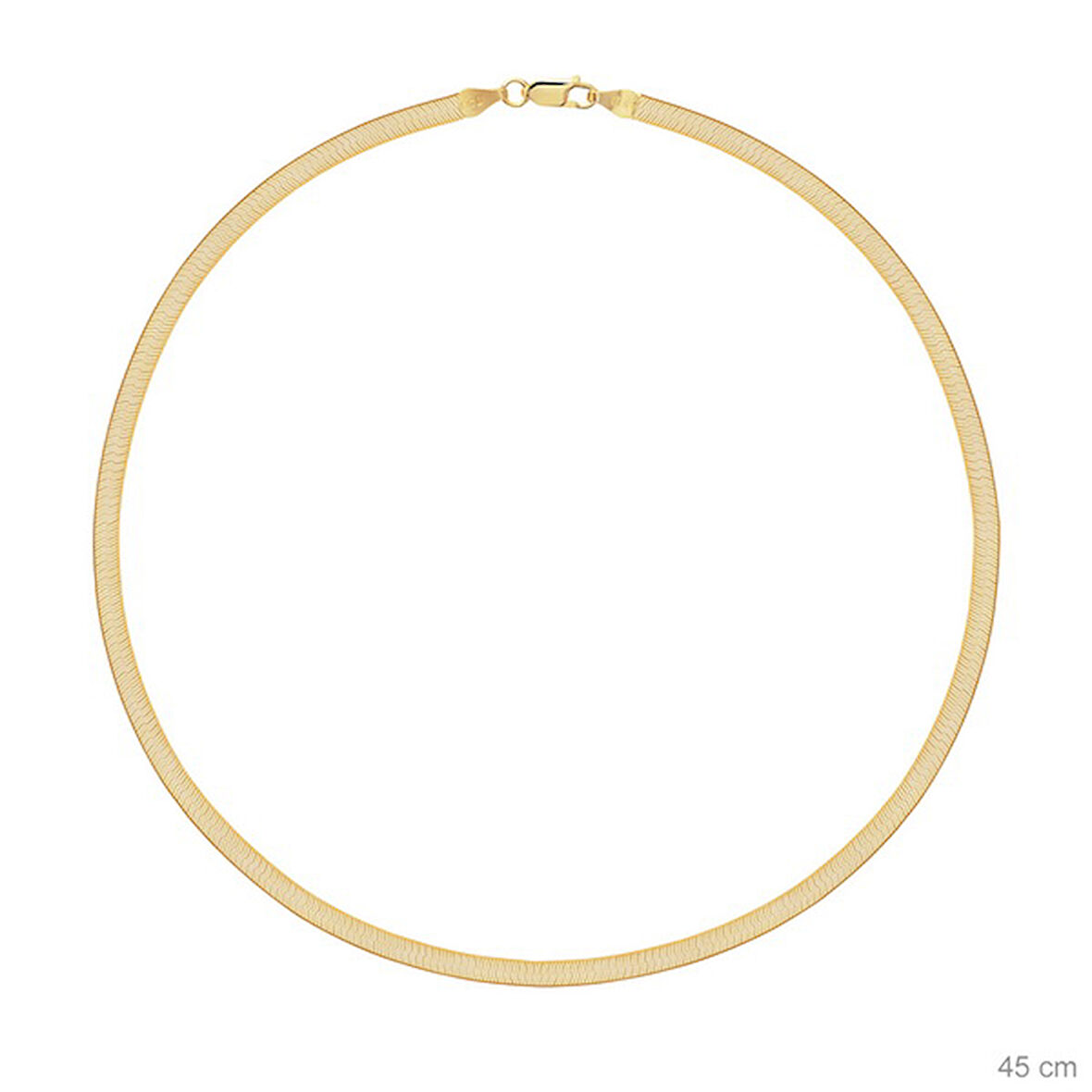 EMILIANO JEWELLERY 925 AYAR YASSI ZİNCİR KOLYE