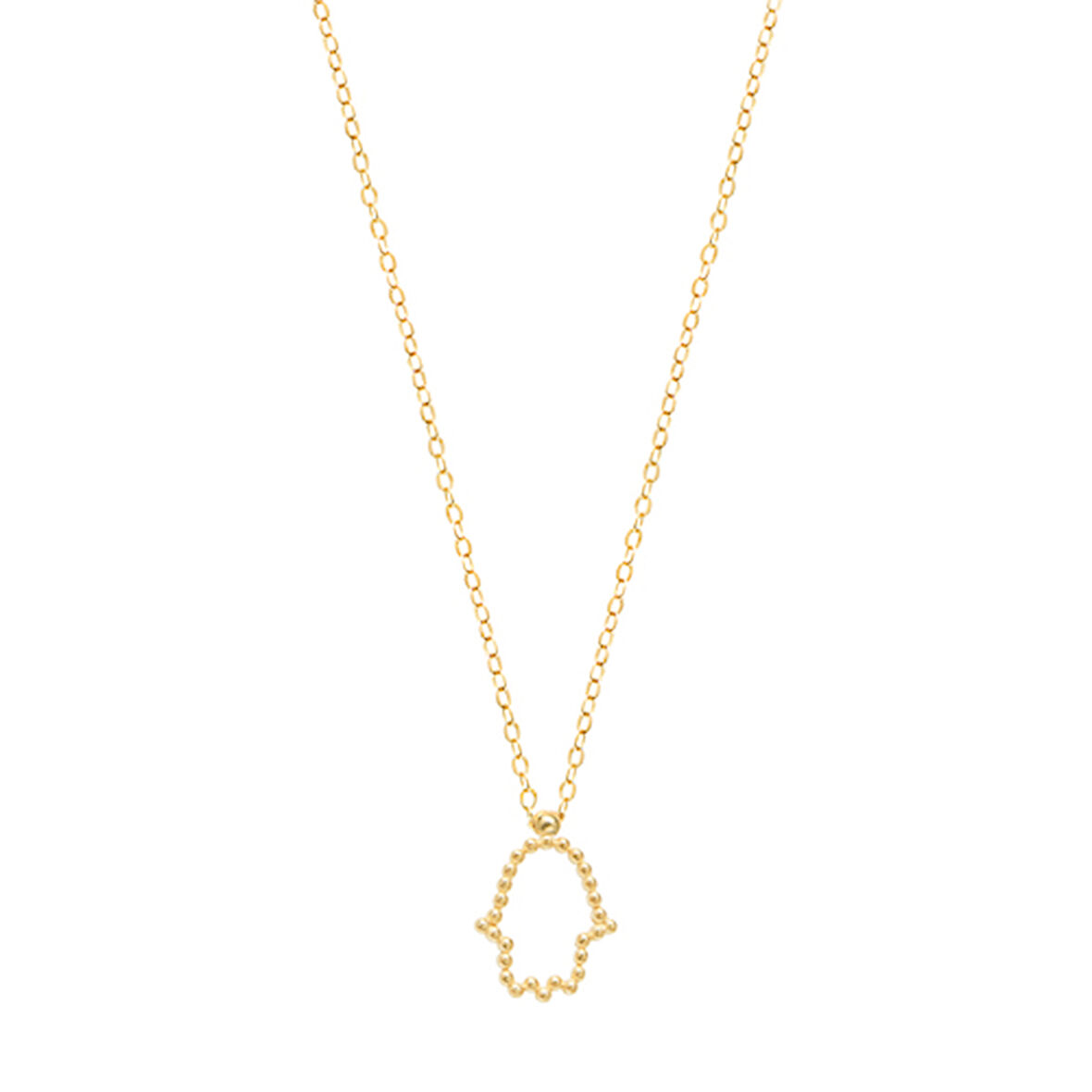 EMILIANO JEWELLERY 925 AYAR GÜMÜŞ TAŞLISİZ HAMSA KOLYE