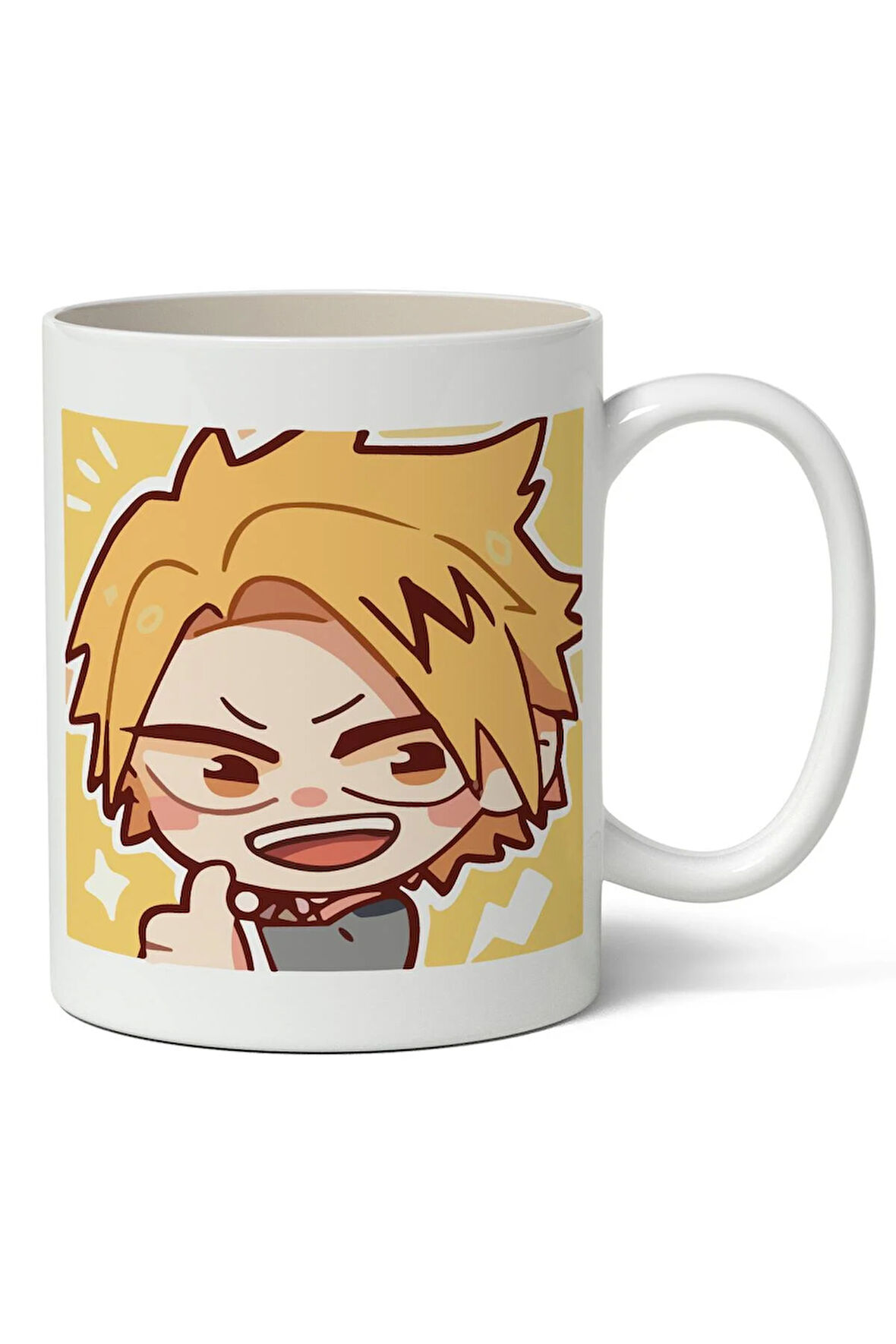 My Hero Academia Denki Avatar Anime Temalı Beyaz Kupa Bardak Sevgiliye Arkadaşa Hediye