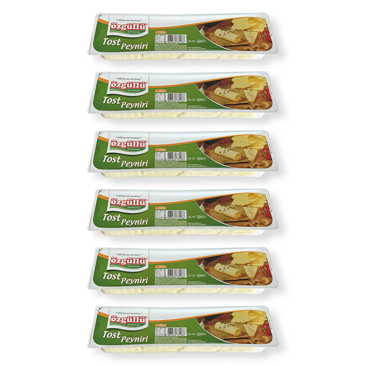 Özgüllü Dilimli Tost Peyniri 1 Kg x 6 Adet