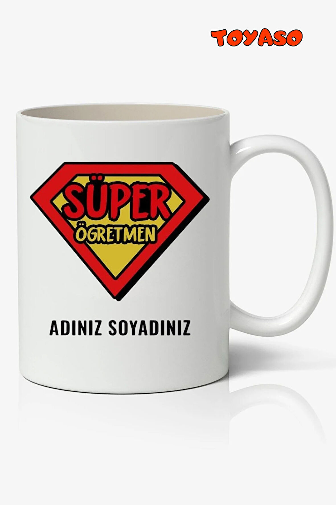 Kişiye Özel Süper Öğretmen 24 Kasım Temalı Beyaz Kupa Bardak Öğretmene Hediye Öğretmenler Günü