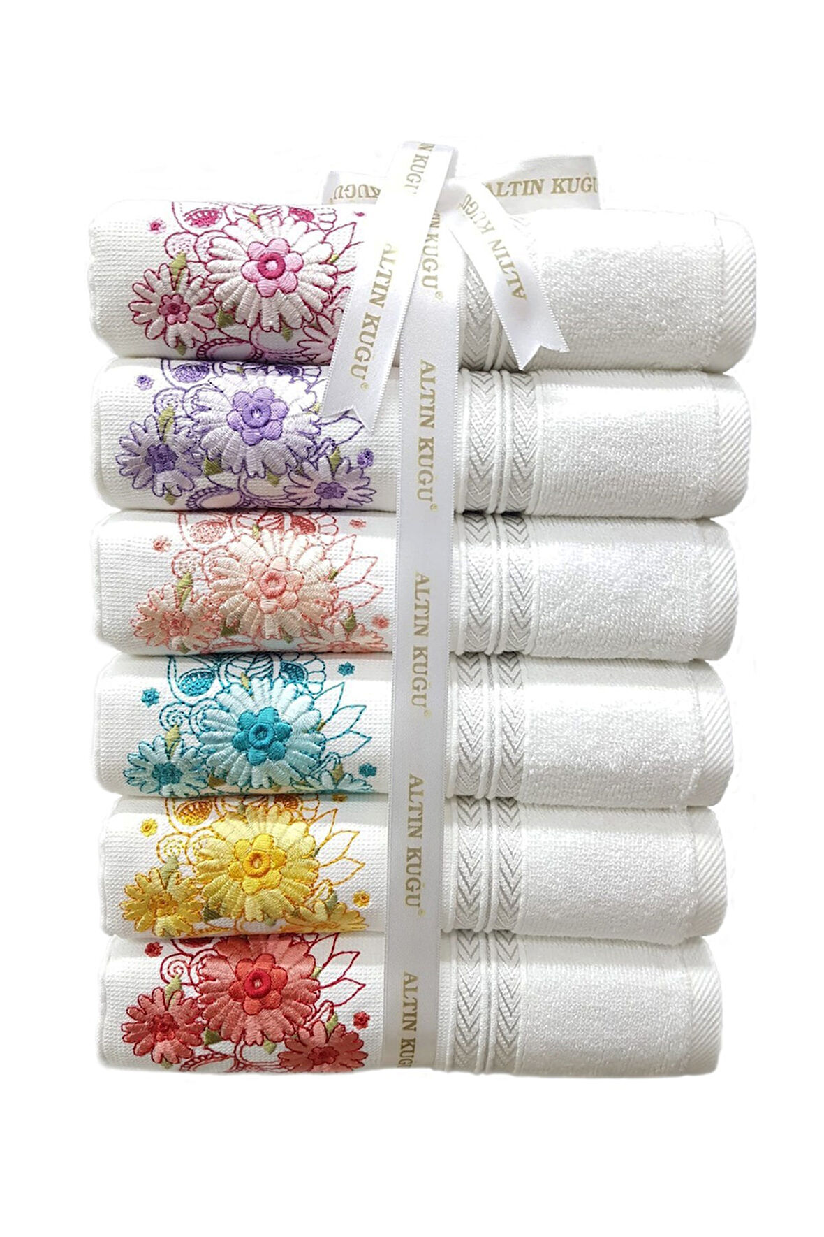 Özdilek Açelya Nakışlı Çeyizlik Havlu- 6 Adet M-4