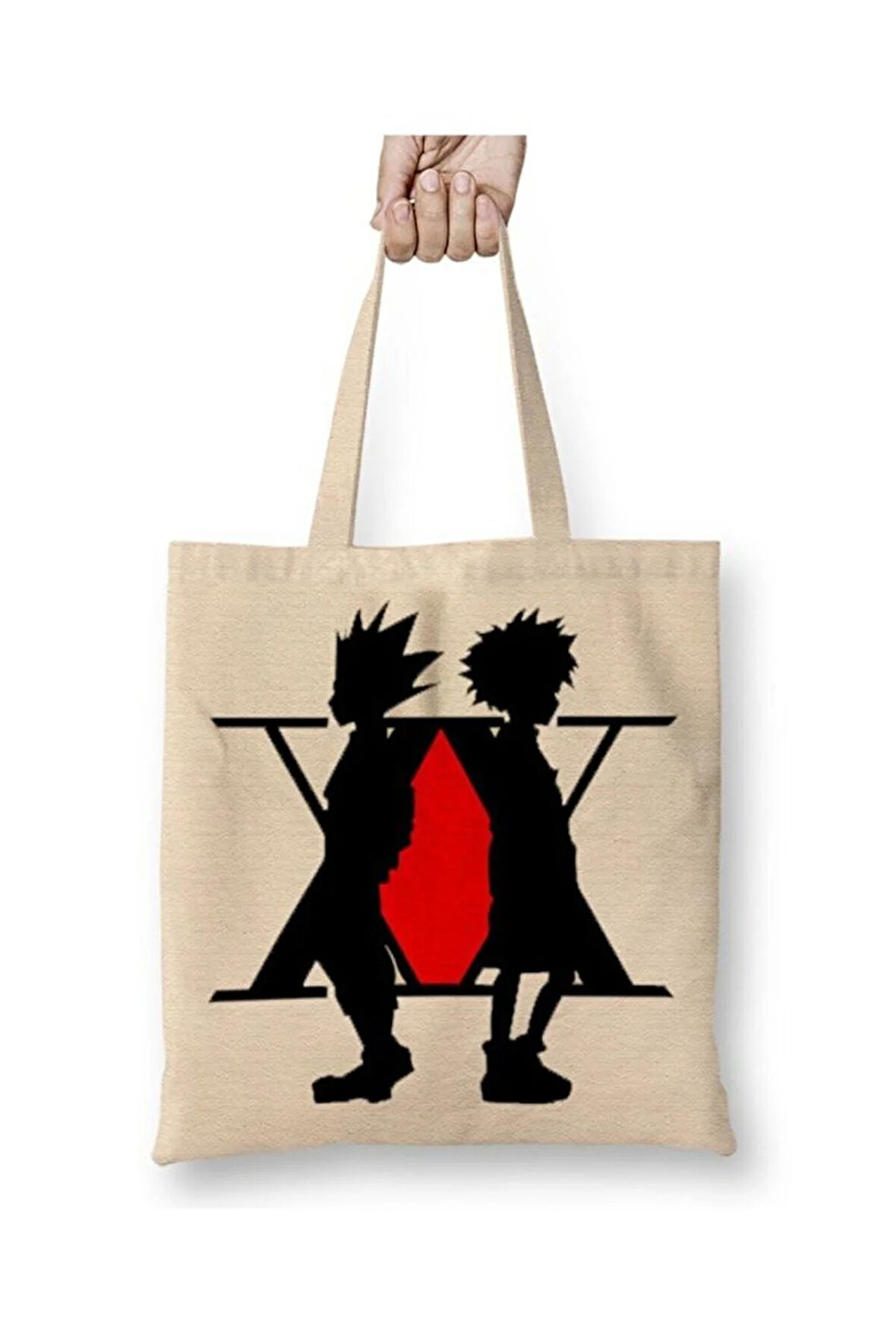 Hunter X Hunter Bez Çanta Uzun Saplı Alışveriş Çantası Plaj Çantası