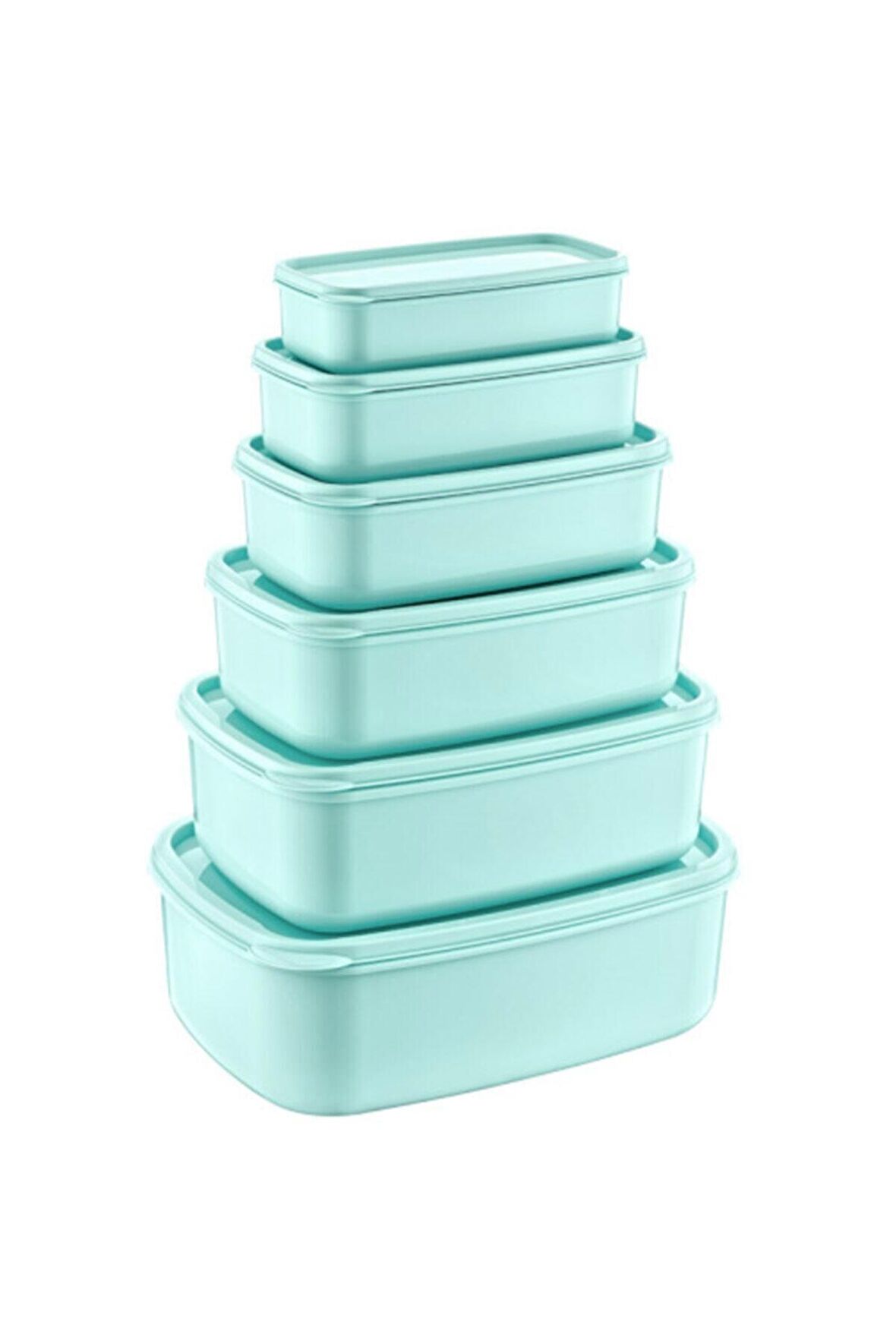 Bee Home Saklama Kabı Seti 6'lı Set Renkli Plastik Klm-aky-ak525 Lila Renk