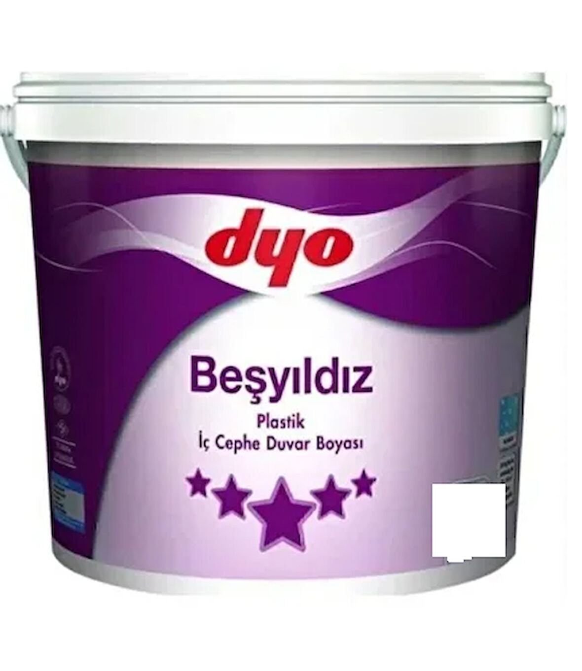 DYO 10KG BEŞYILDIZ PLASTİK İÇ CEPHE DUVAR BOYASI BEYAZ