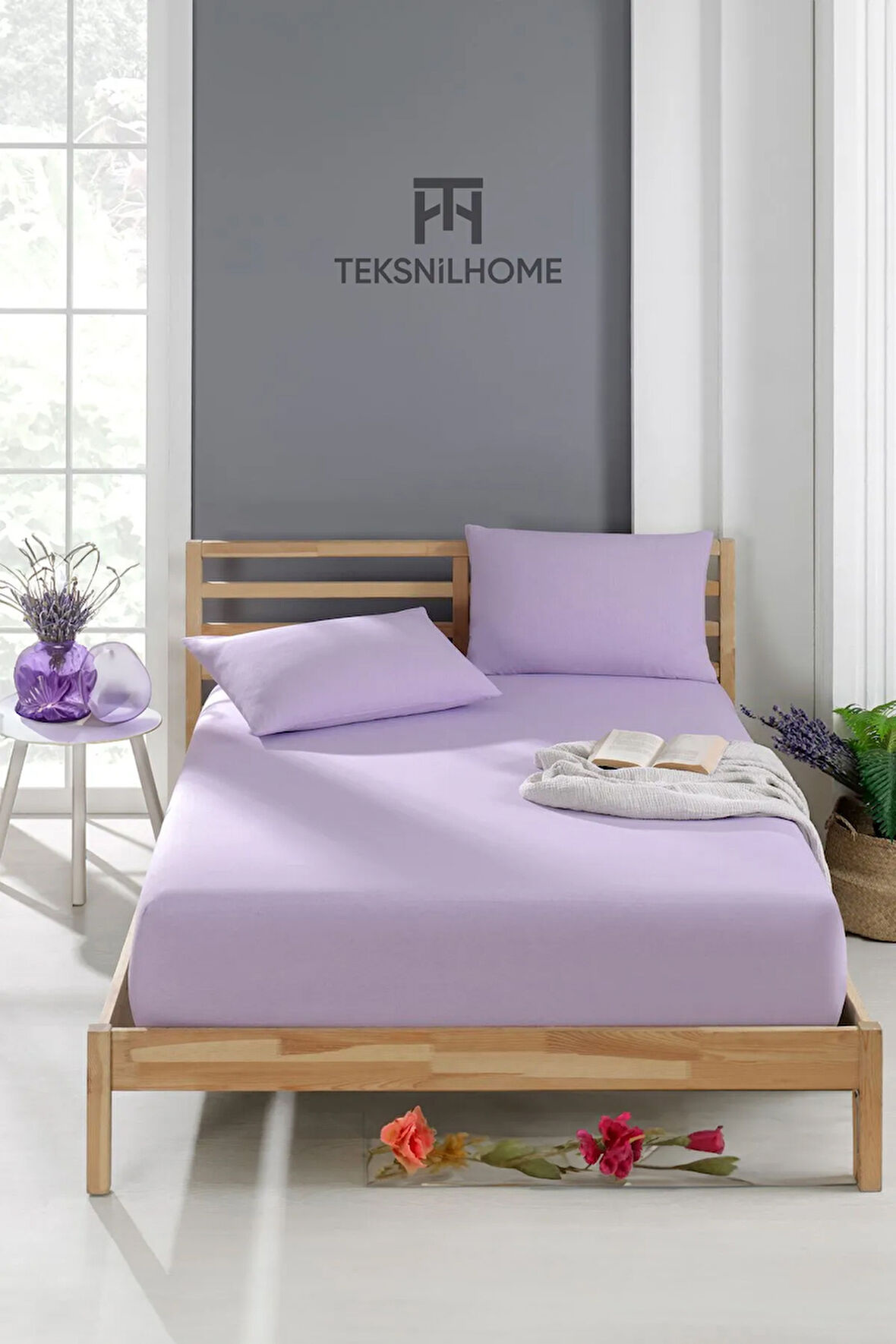 | RANFORCE | PAMUKLU LİLA TEK / ÇİFT KİŞİLİK EKONOMİK LASTİKLİ ÇARŞAF | 8 RENK | FITTED |