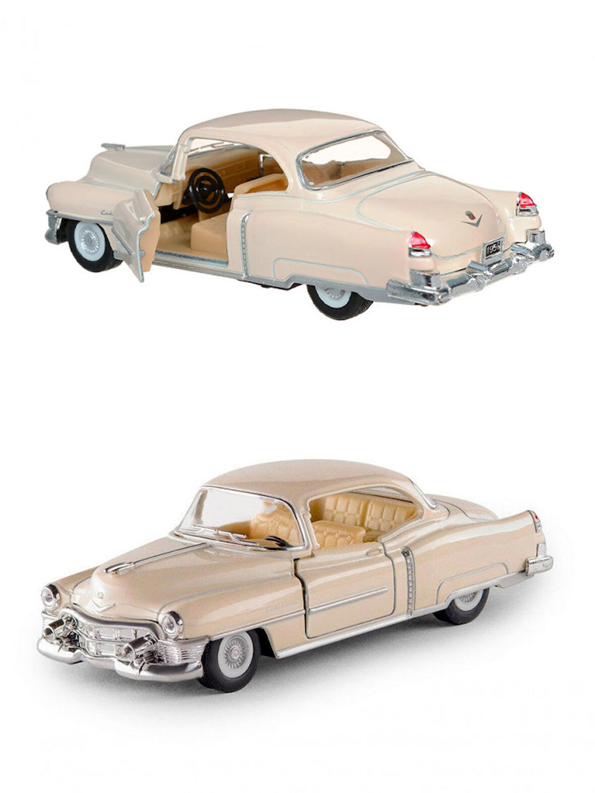 Kinsmart  1953 Cadillac  62 Series Metal Çek Bırak Araba Krem