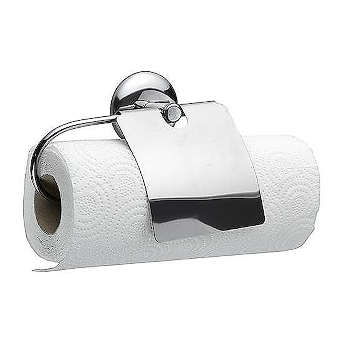 Dekoratif Kapaklı Paslanmaz Kağıt Havluluk Rulo Havlu Tutacağı