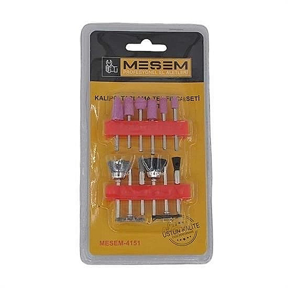 12 Parça Kalıpçı Taşlama ve Gravür Uçları Seti Tel Fırçalı