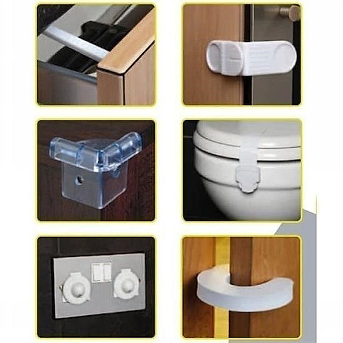 Bebek Çocuk Güvenlik Seti 30 Parça Ev Koruma Seti