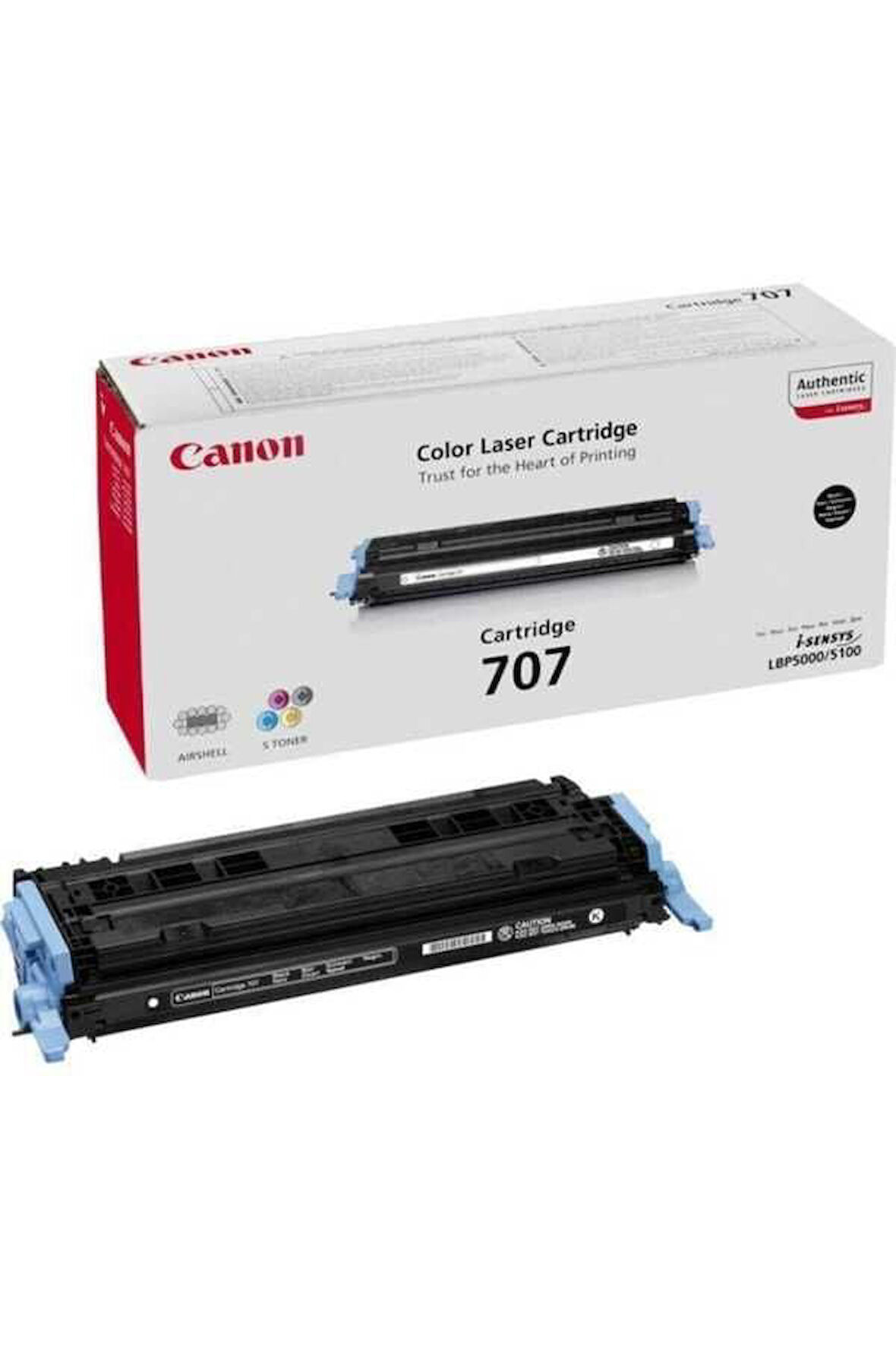 Canon CRG-707B (9424A004) Siyah Orjinal Toner - LPB5000 / LBP5100 (T5479)