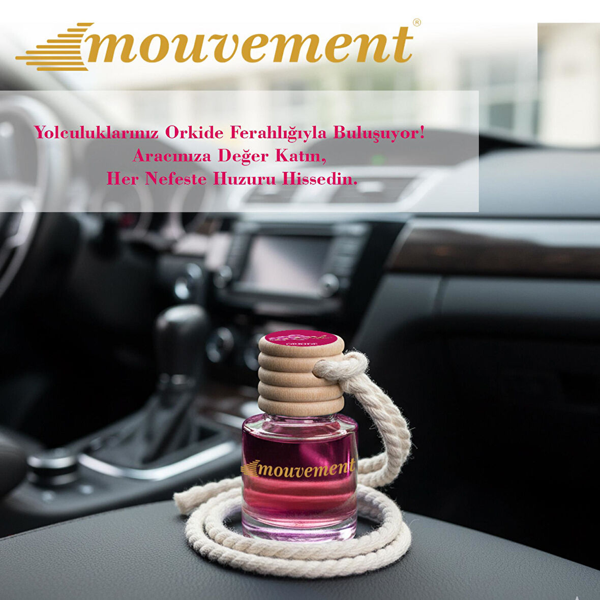 Orkide Esintisi 8 ml Oto Kokusu – Şık ve Zarif Bir Dokunuş