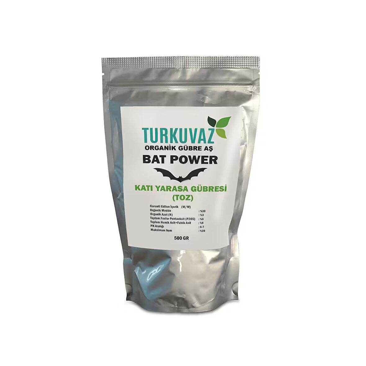 Turkuvaz 500 Gr Bat Power Organik Toz Yarasa Gübresi (Katkısız-Yüksek Fosfor)