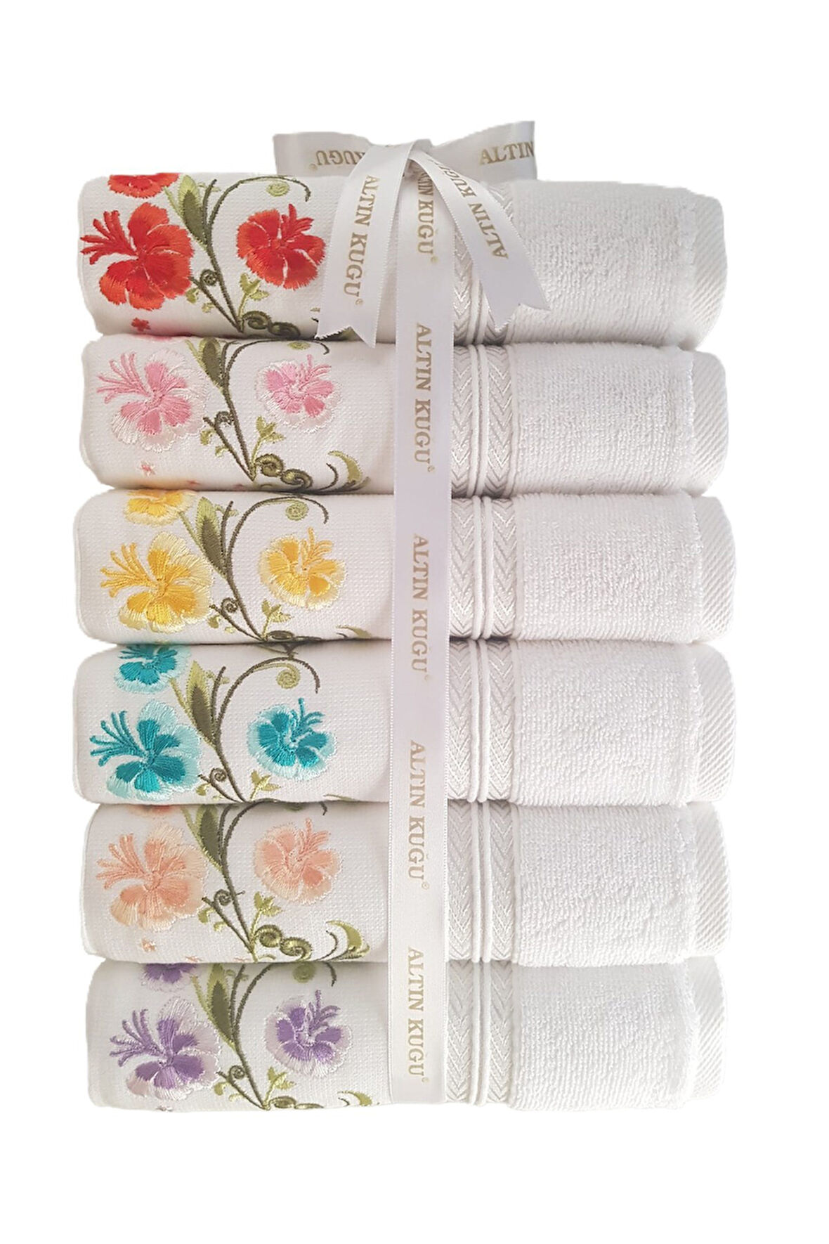 Özdilek Açelya Nakışlı Çeyizlik Havlu- 6 Adet M