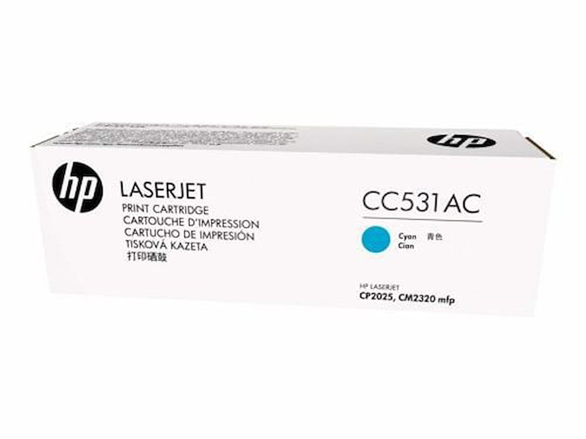 HP CC531AC (304A) Mavi Cyan Orjinal Toner LaserJet CP2025n